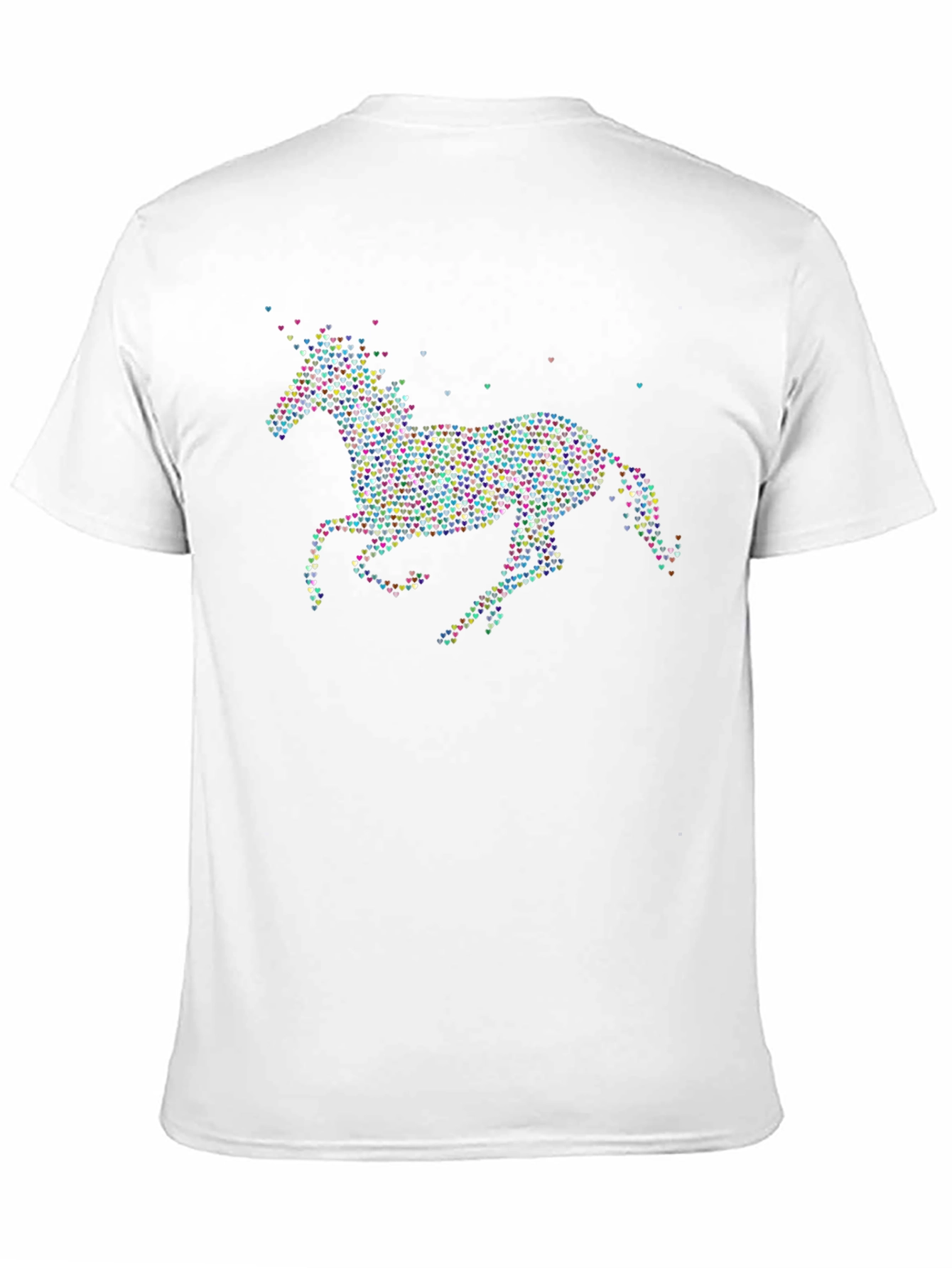 Heart Unicorn Graphic Tee - Black