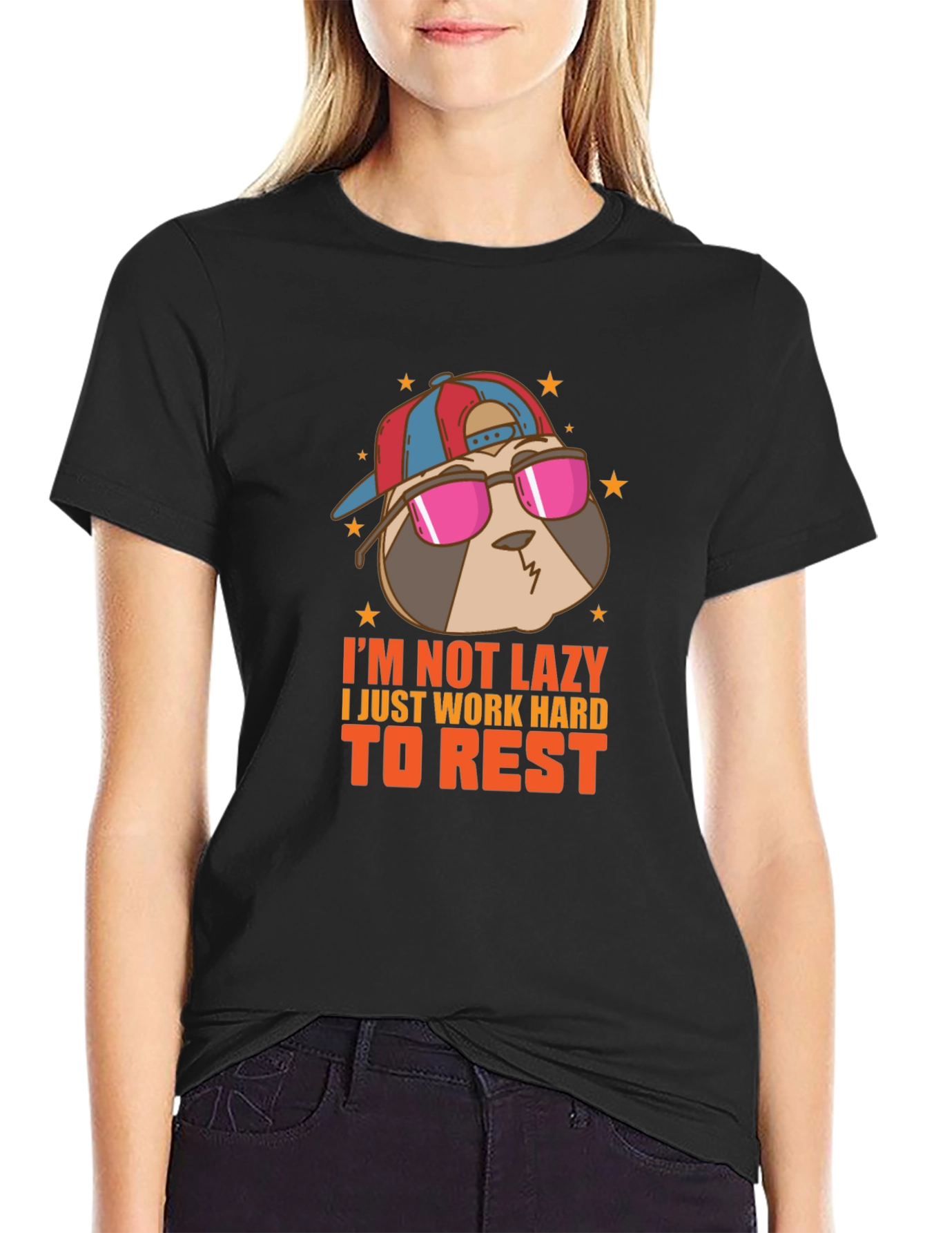 Cool Sloth T-Shirt - Im Not Lazy Design