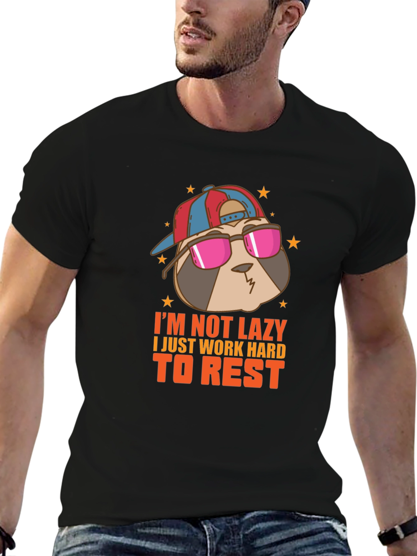 Cool Sloth T-Shirt - Im Not Lazy Design