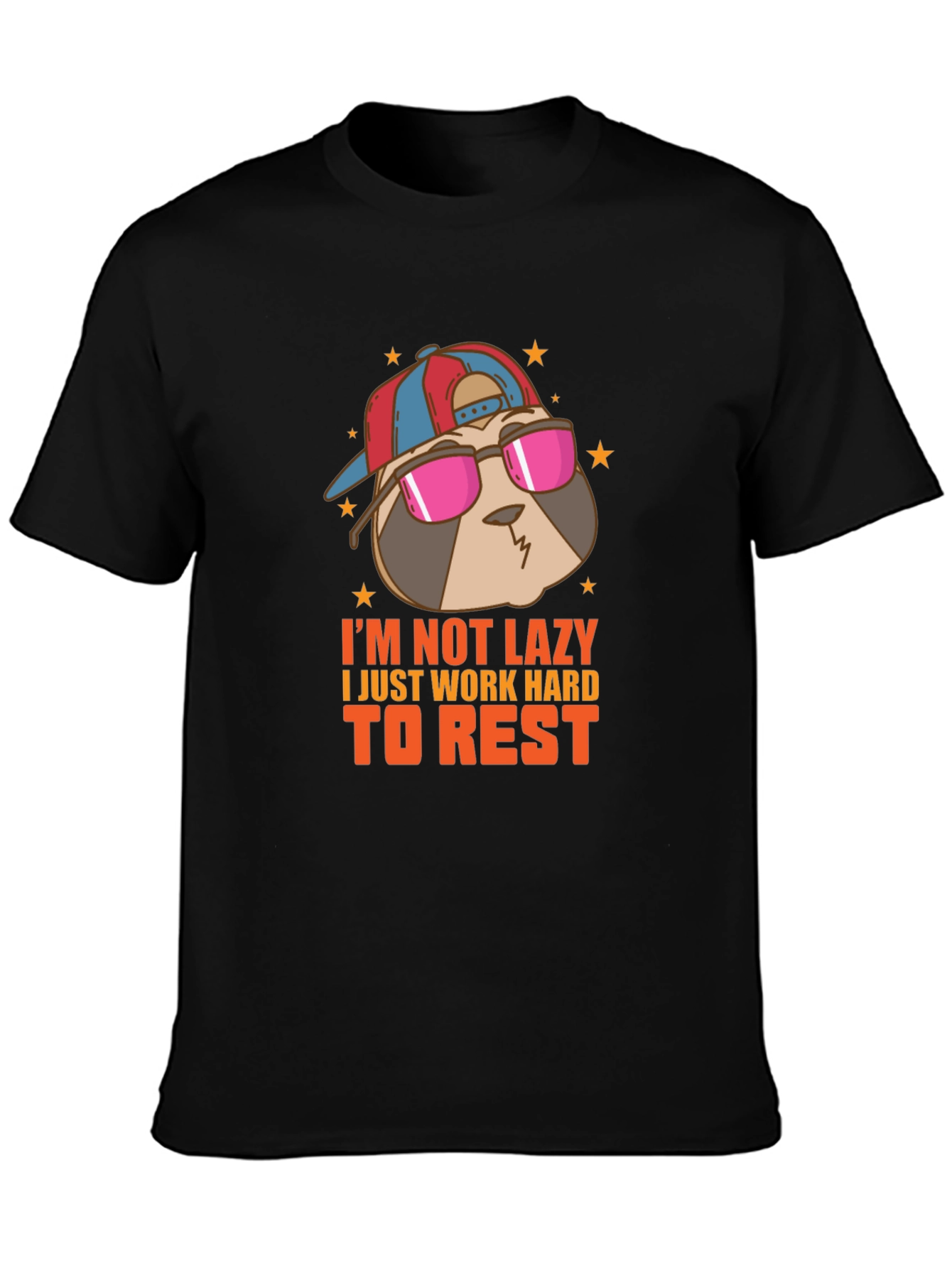 Cool Sloth T-Shirt - Im Not Lazy Design