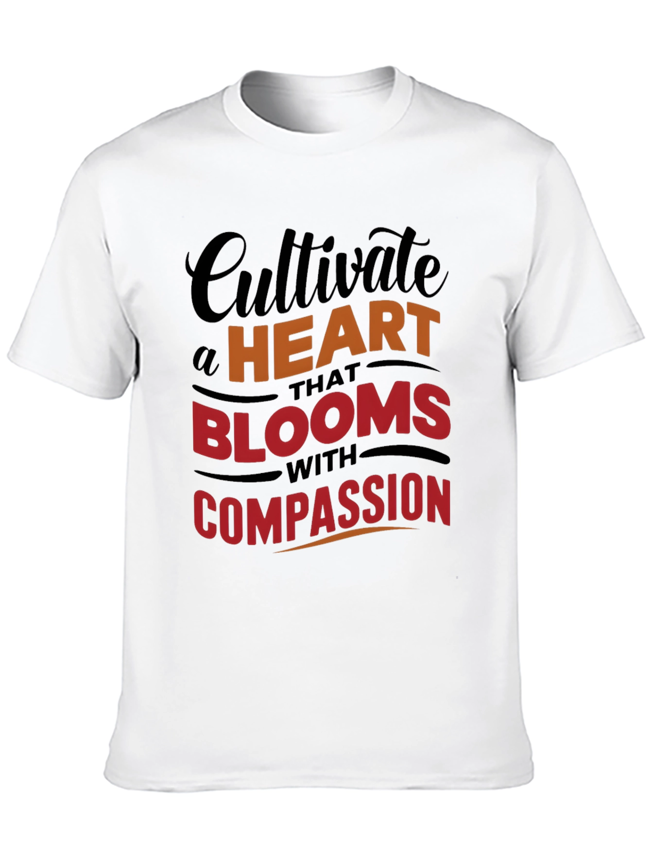 Cultivate a Heart T-Shirt - Blooms with Compassion Design