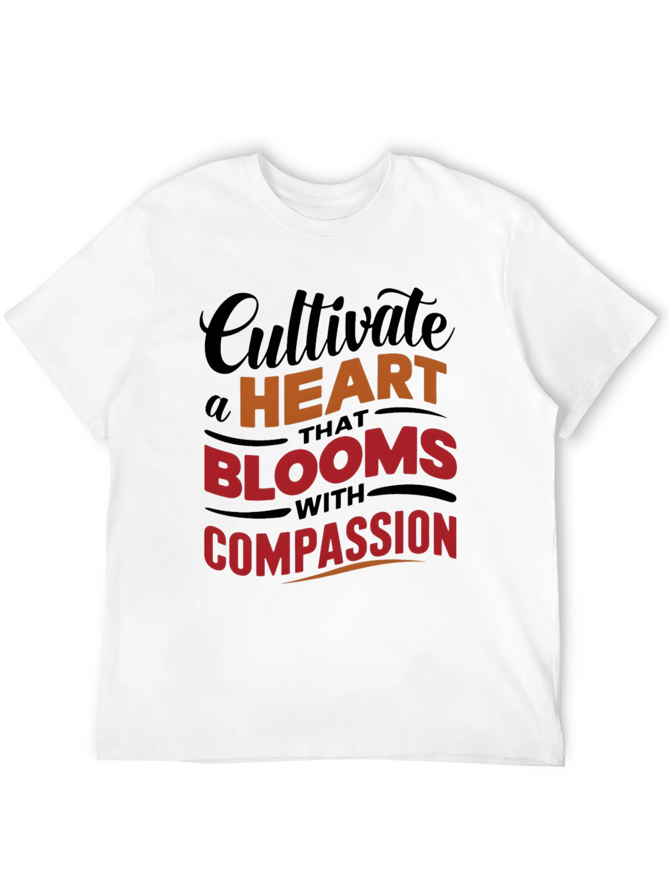 Cultivate a Heart T-Shirt - Blooms with Compassion Design