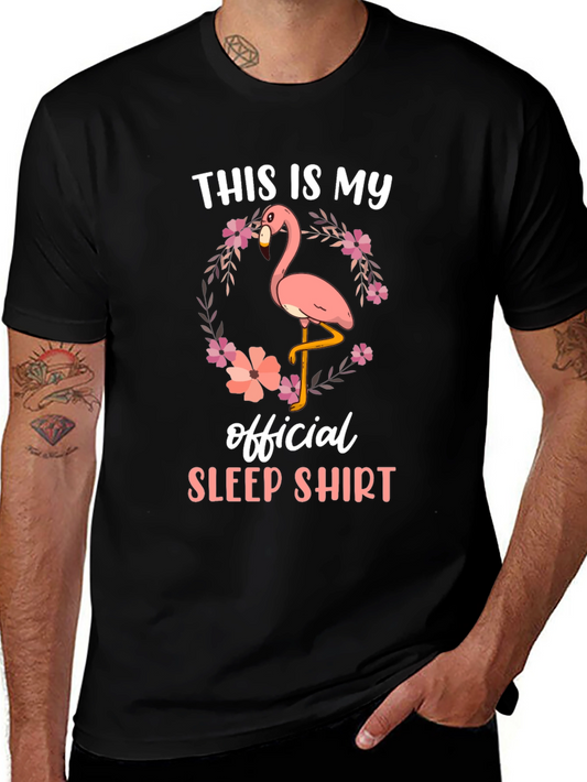 Flamingo Sleep Shirt - Mens Graphic Tee