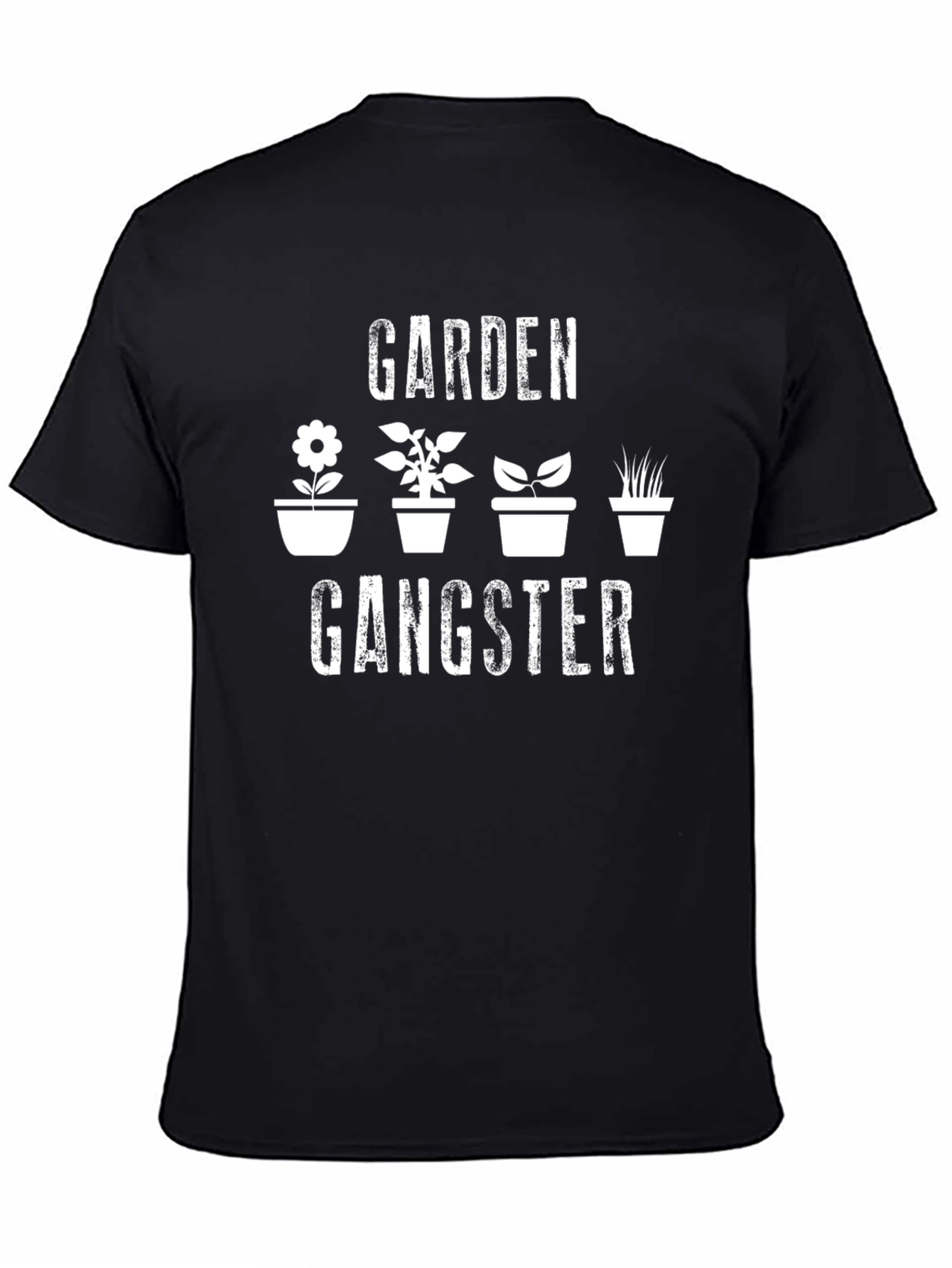 Garden Gangster T-Shirt - Black Graphic Tee
