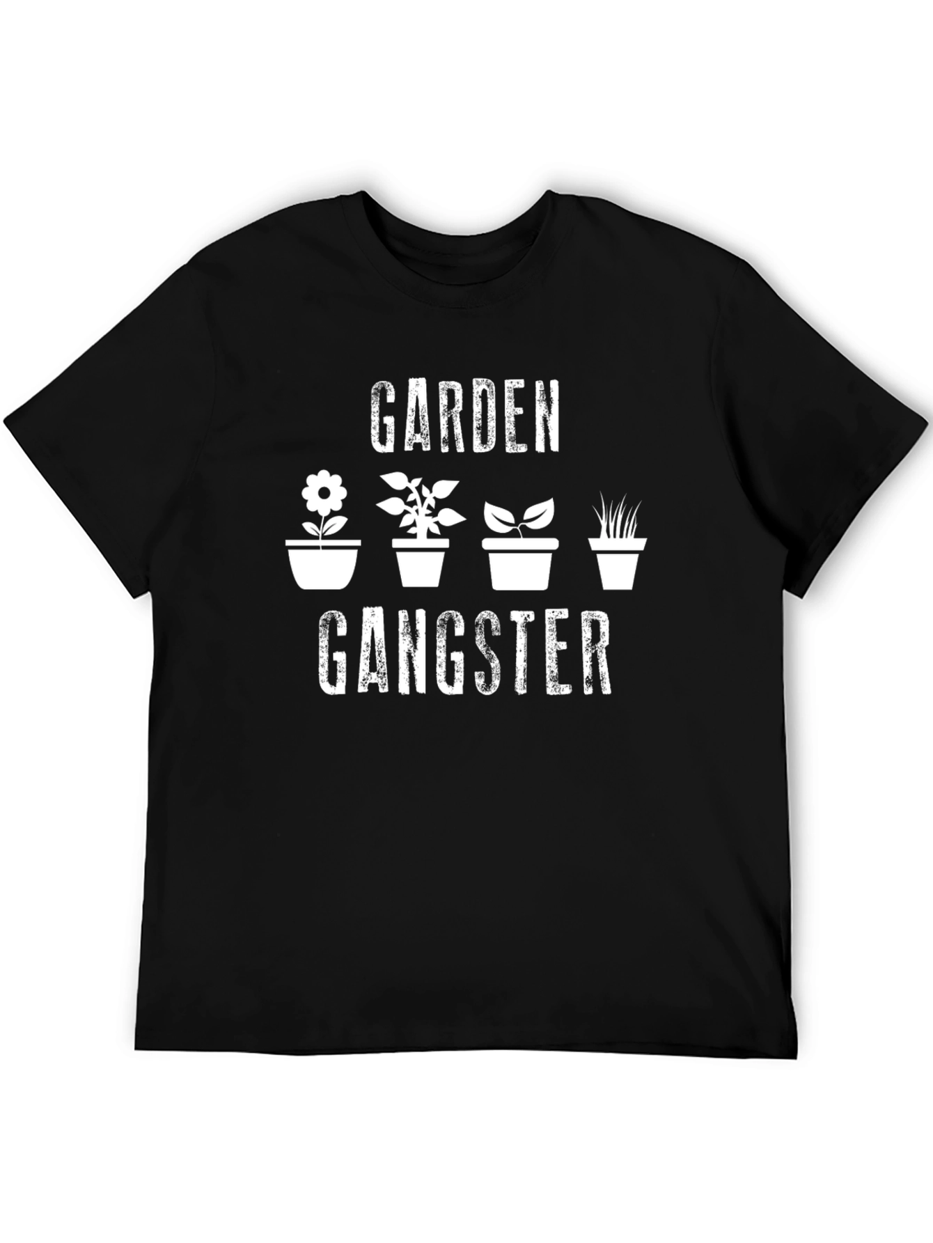 Garden Gangster T-Shirt - Black Graphic Tee