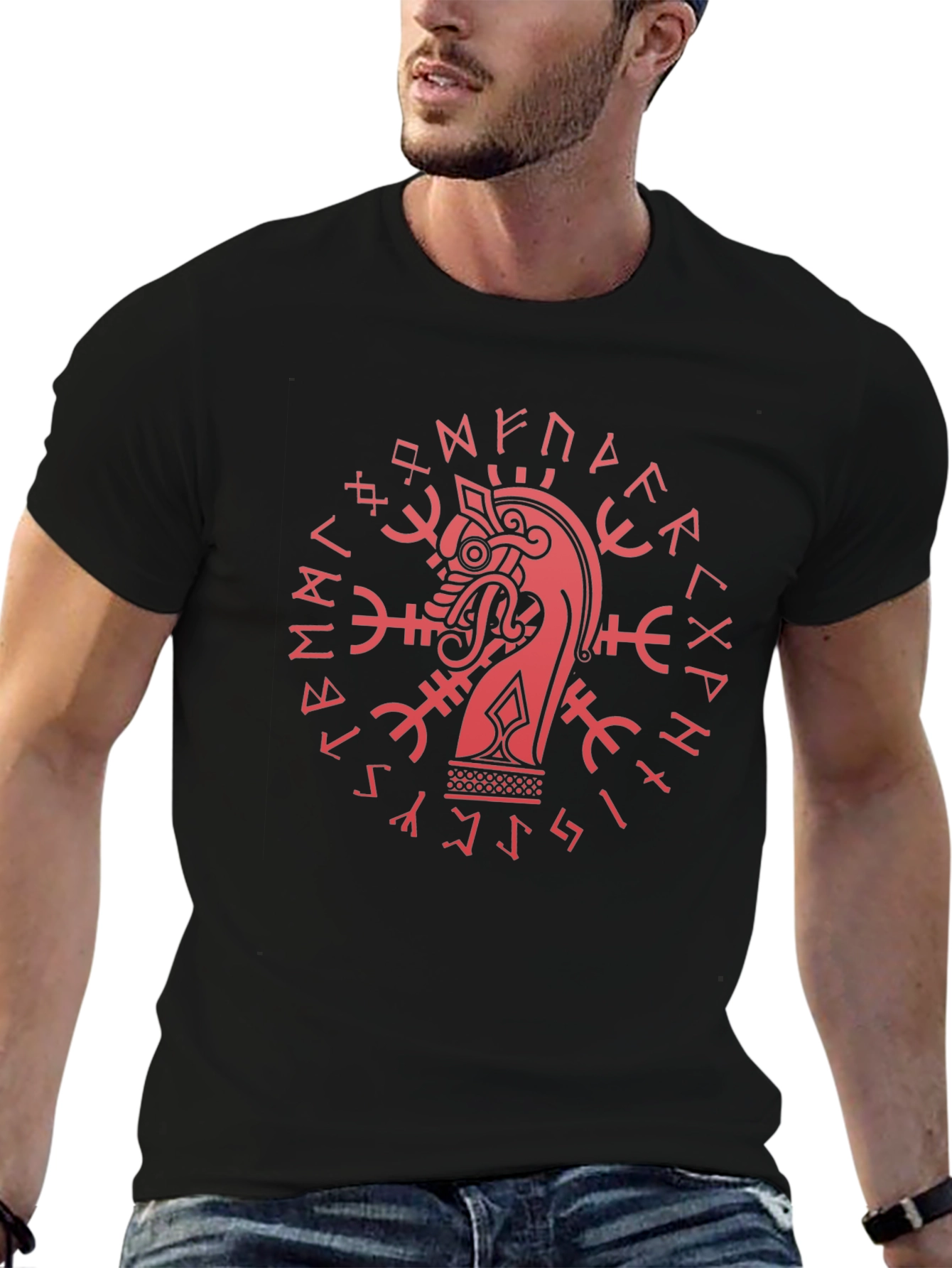 Viking Dragon Rune Graphic Tee