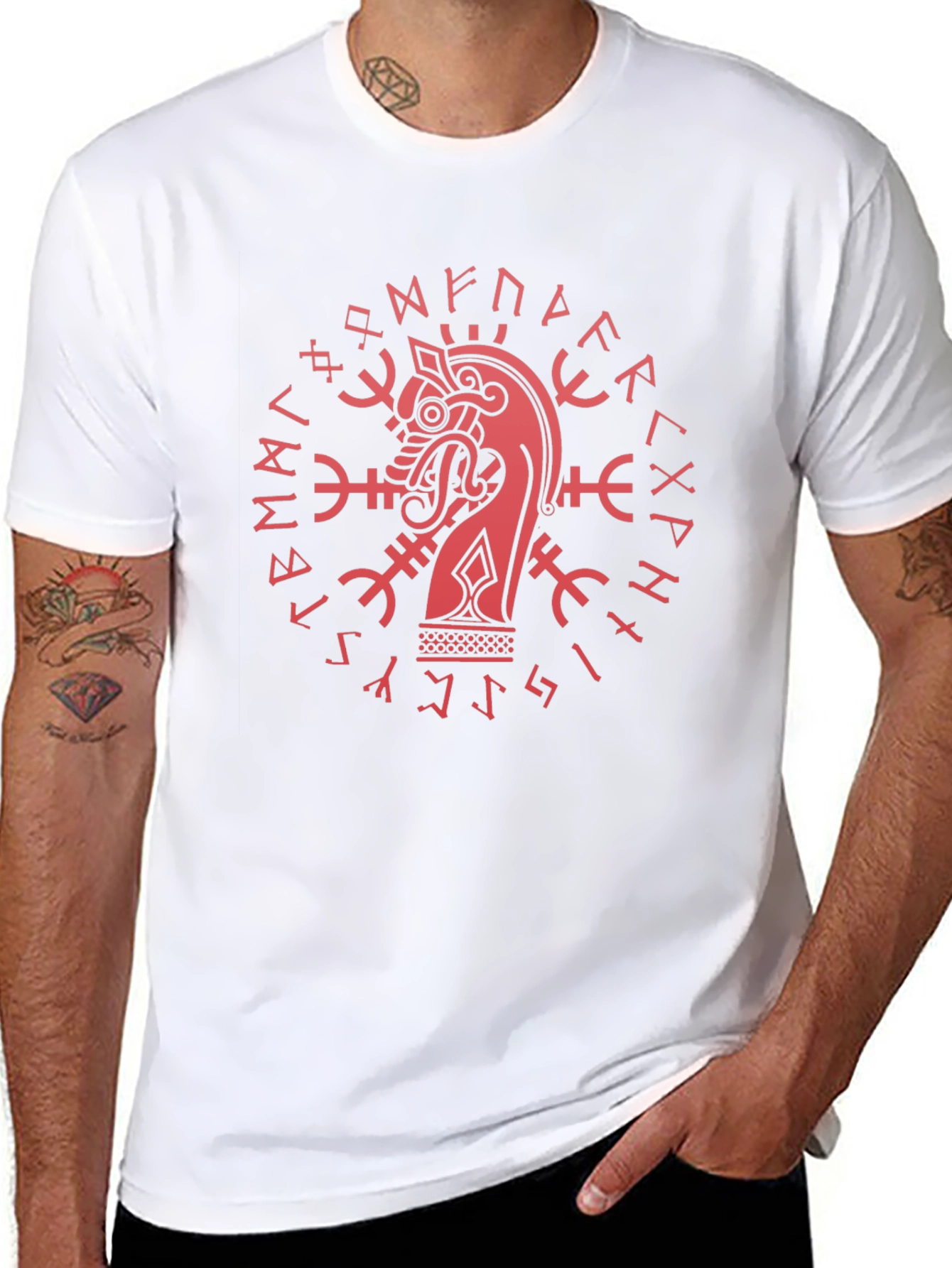 Viking Dragon Rune Graphic Tee