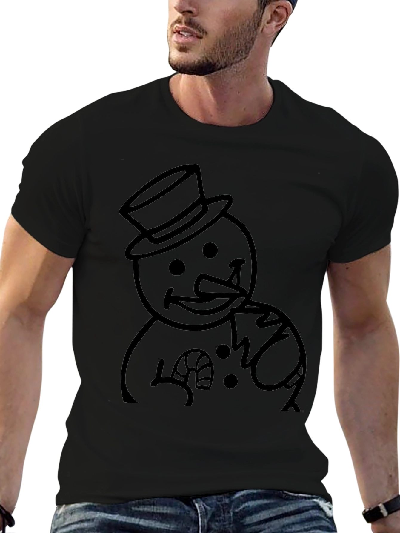 Snowman Graphic Tee - Holiday Cheer
