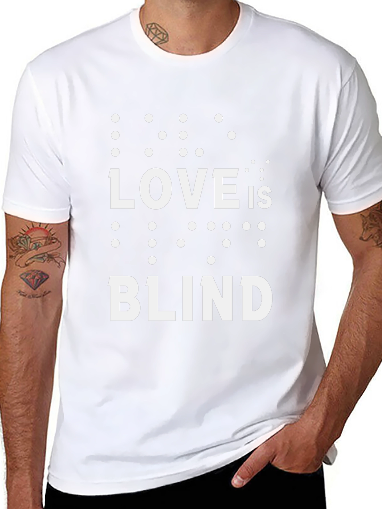 Love is Blind T-Shirt - Braille Graphic Tee