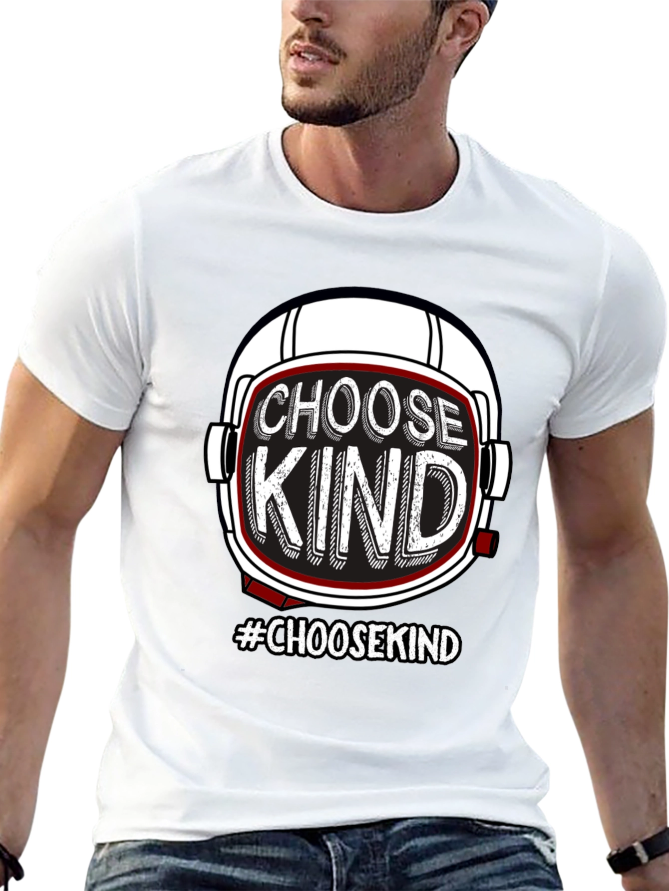 Choose Kind Helmet Graphic Tee - Unisex