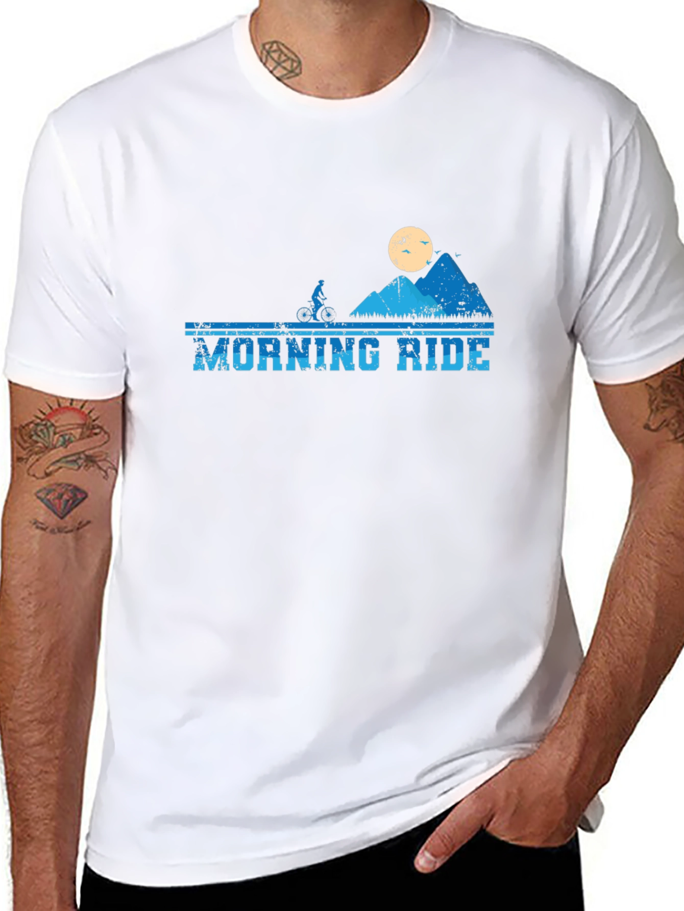 Morning Ride Mountain Biker T-Shirt