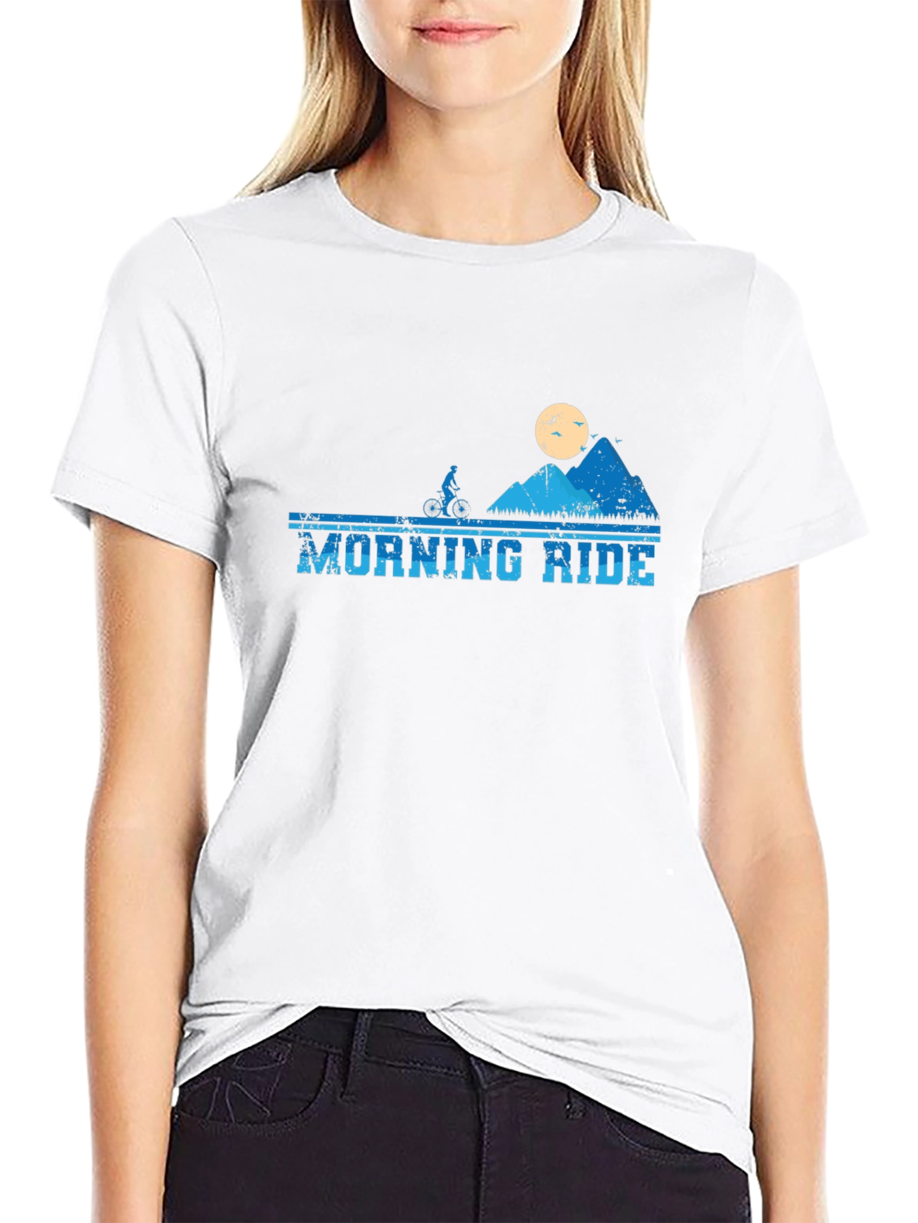 Morning Ride Mountain Biker T-Shirt