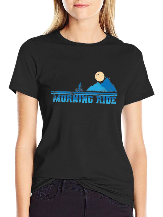 Morning Ride Mountain Biker T-Shirt