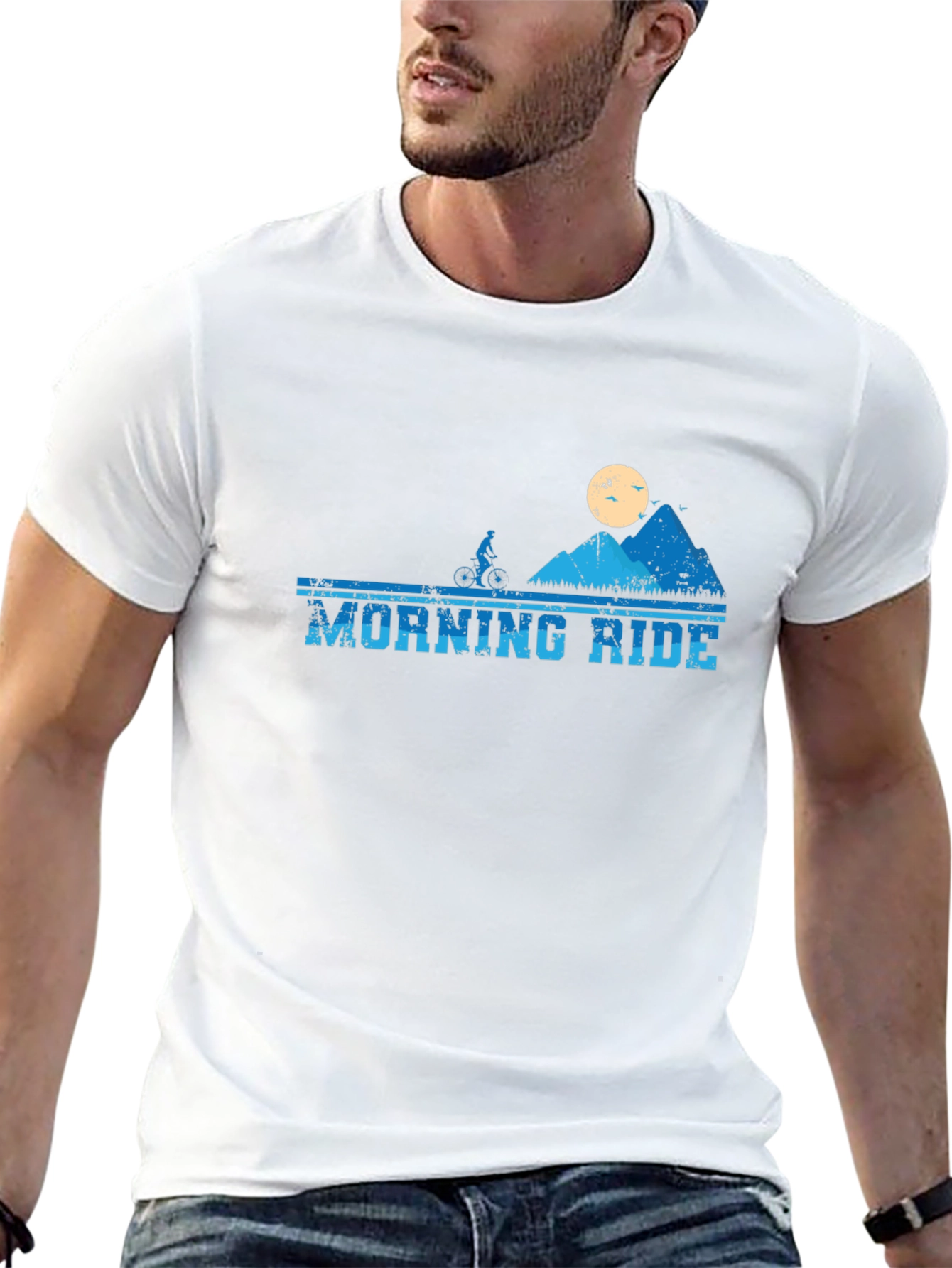 Morning Ride Mountain Biker T-Shirt