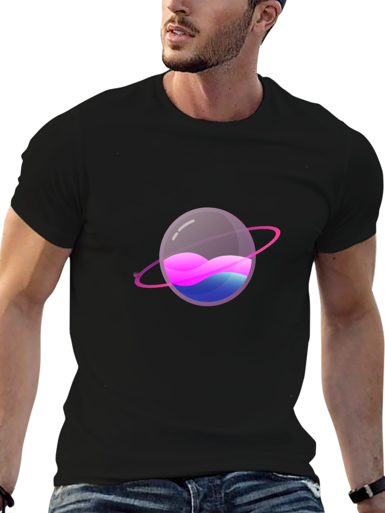 Galaxy Planet Graphic T-Shirt