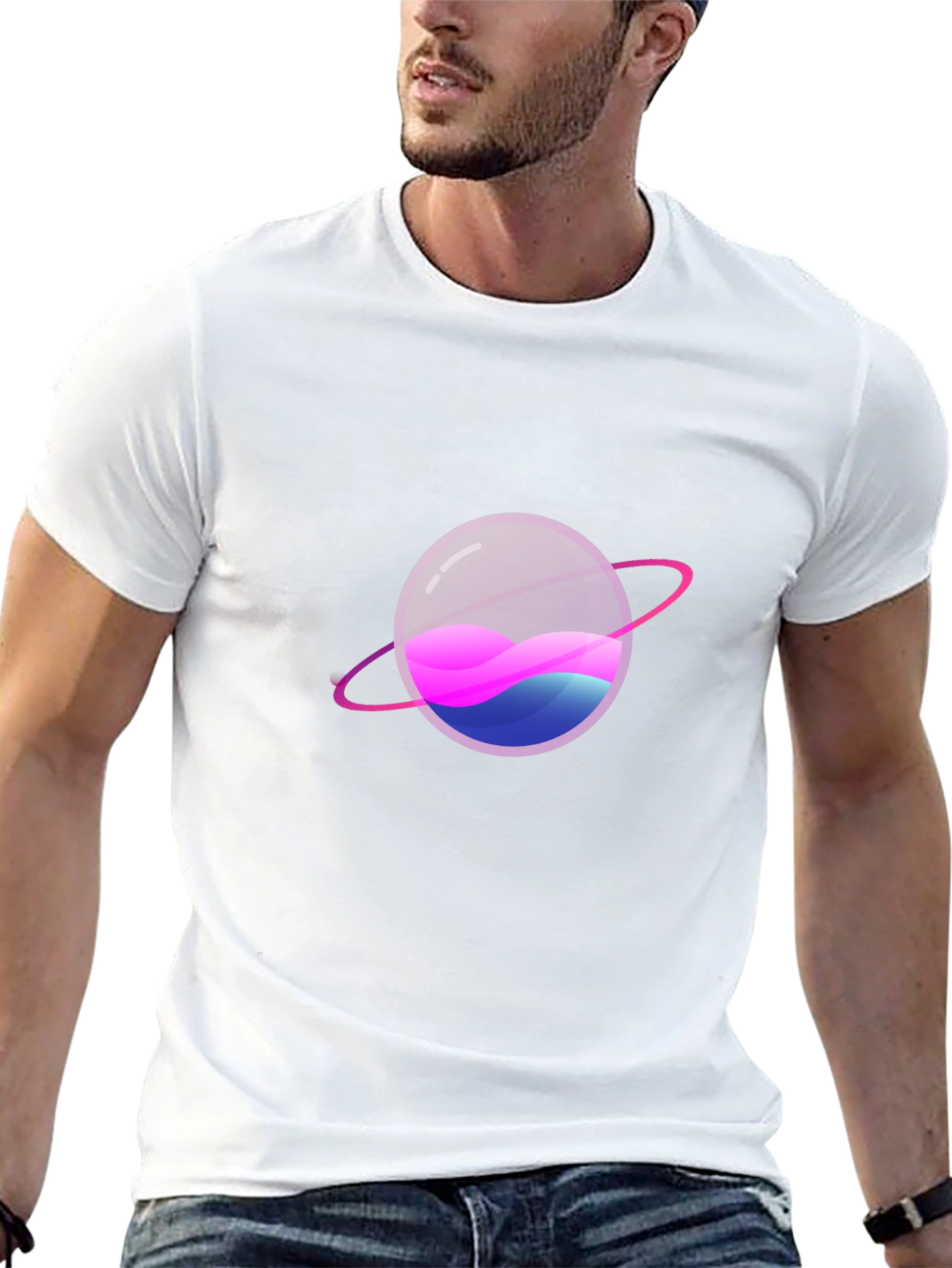 Galaxy Planet Graphic T-Shirt