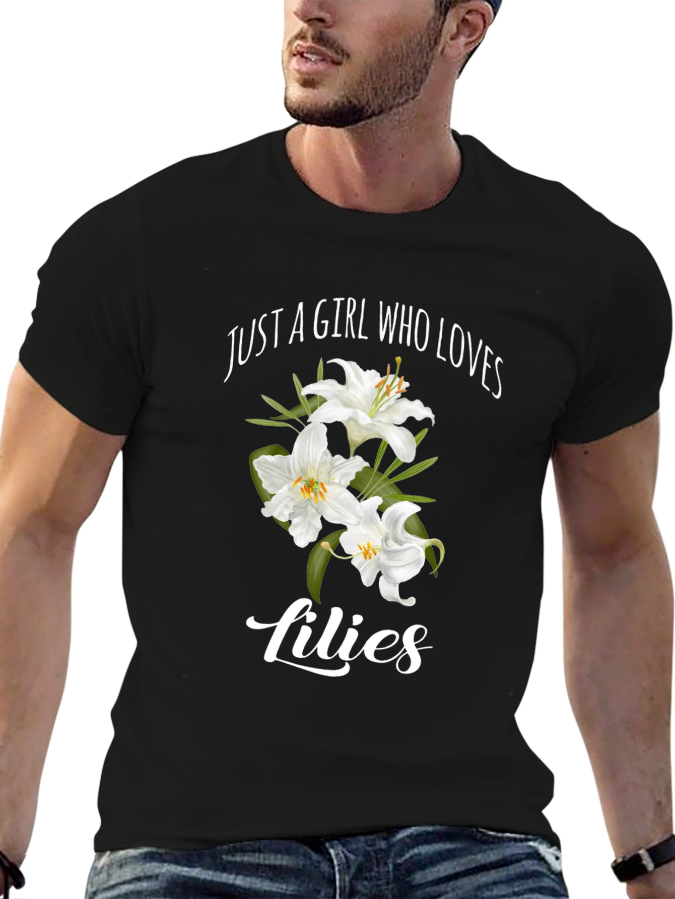 Just A Girl Who Loves Lilies Graphic T-Shirt