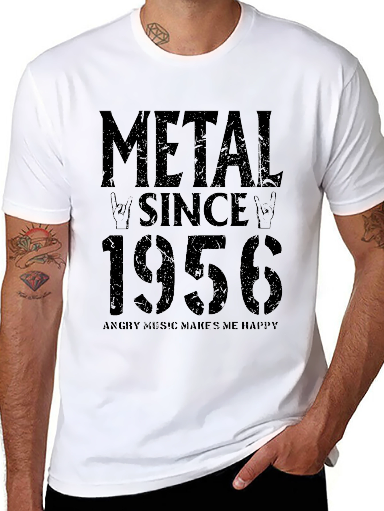 Metal Since 1956 Graphic Tee - Rock Music Shirt