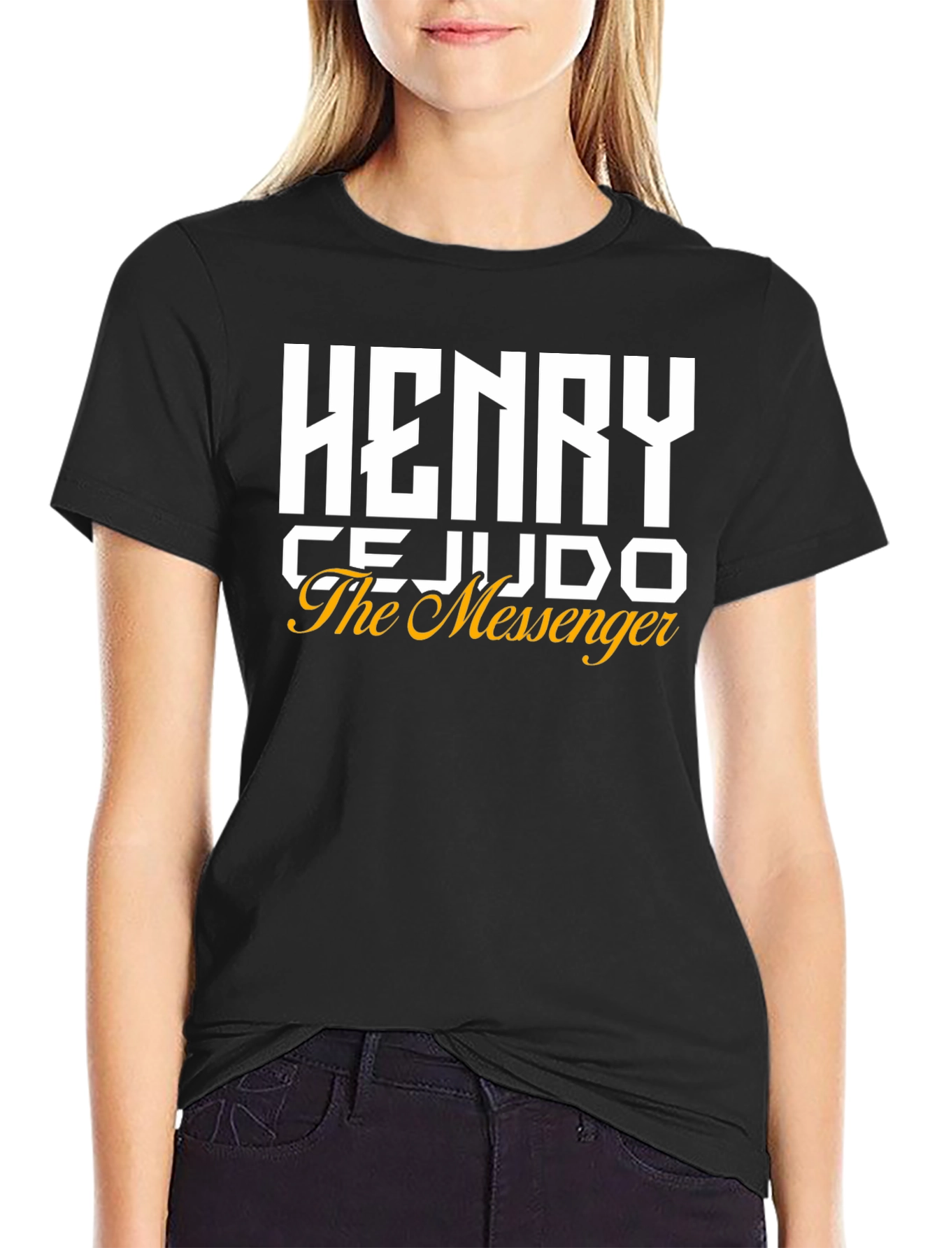 Henry Cejudo The Messenger Black T-Shirt