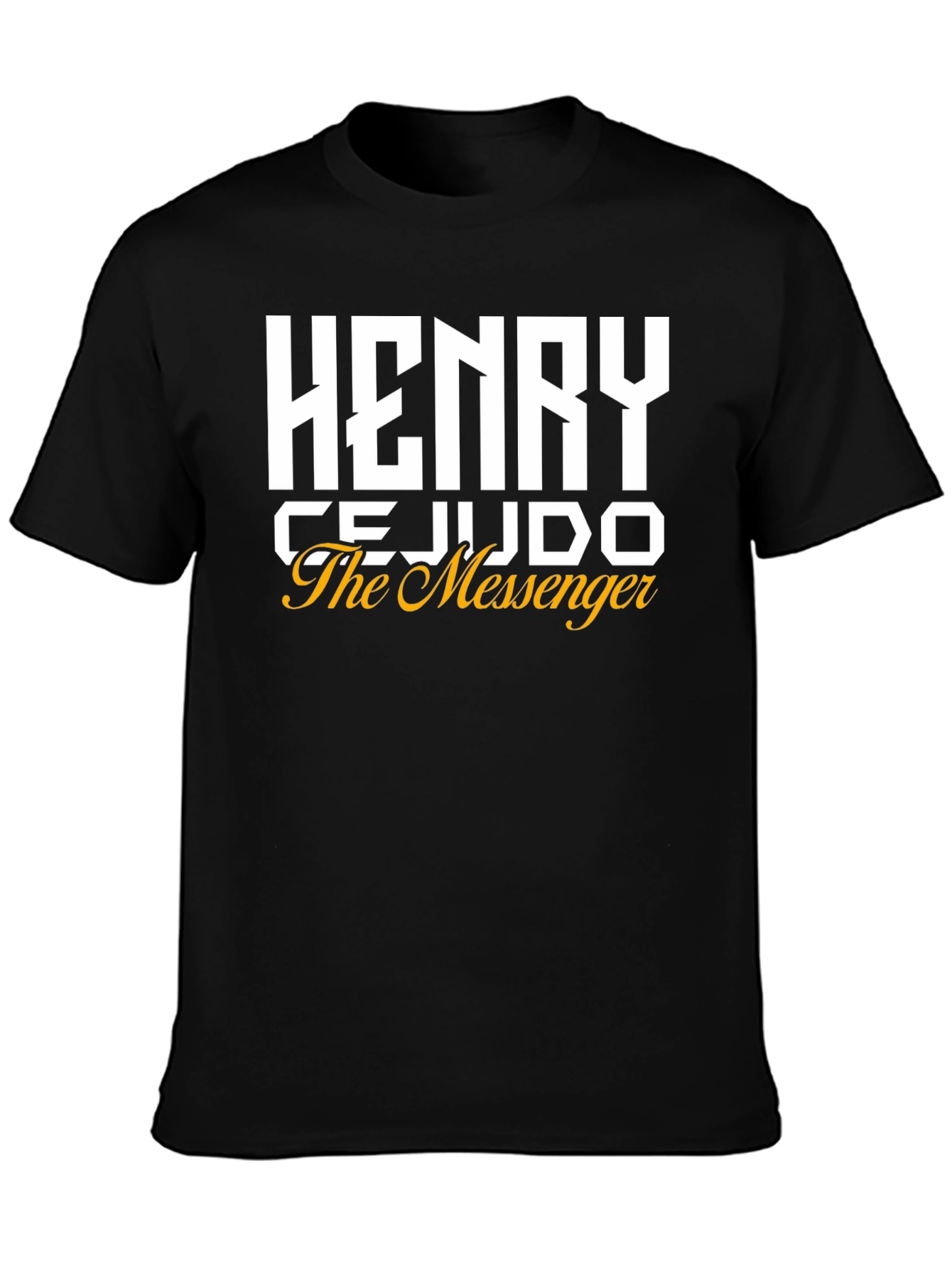 Henry Cejudo The Messenger Black T-Shirt