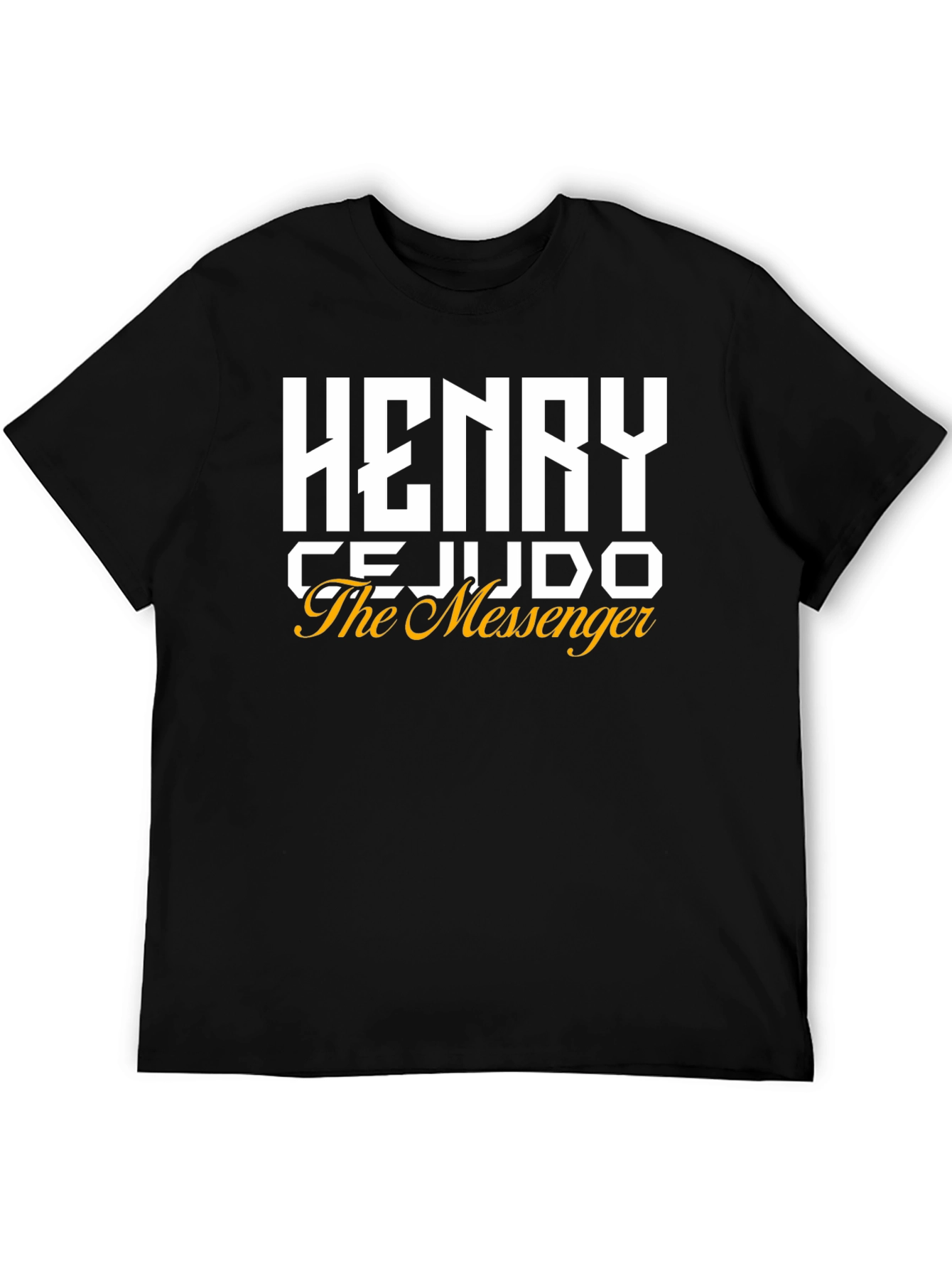 Henry Cejudo The Messenger Black T-Shirt