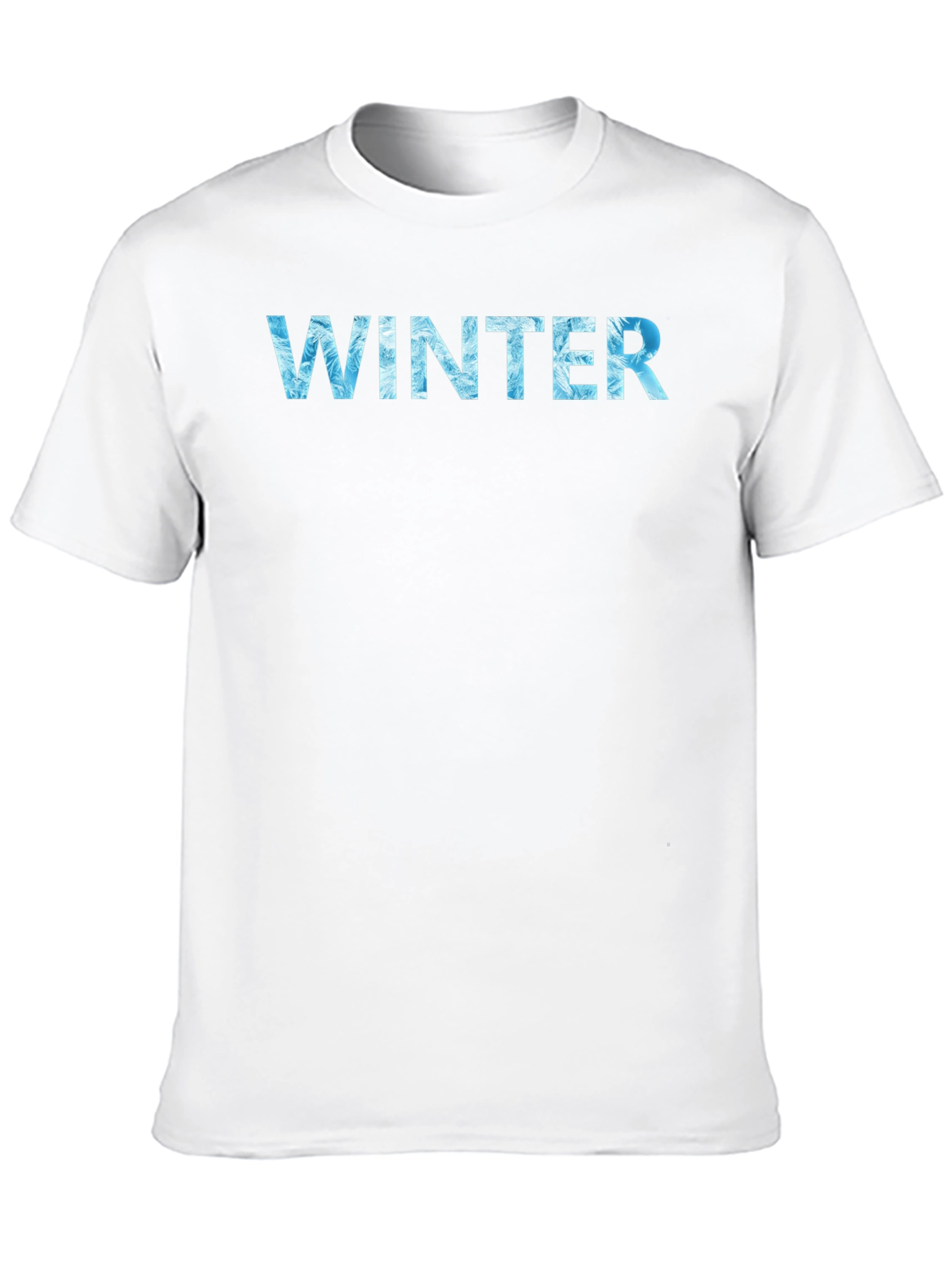 Winter Text Graphic Black T-Shirt