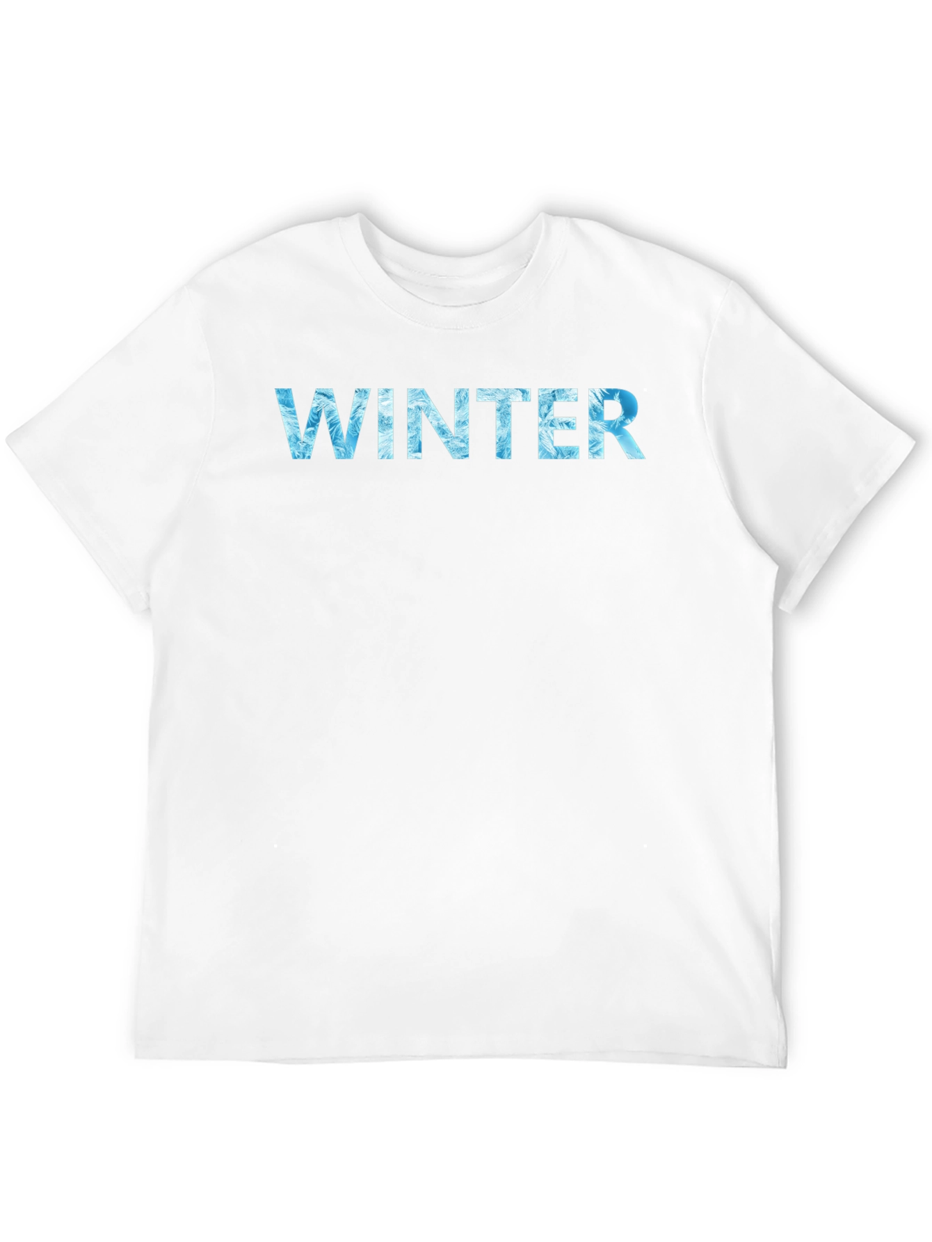 Winter Text Graphic Black T-Shirt