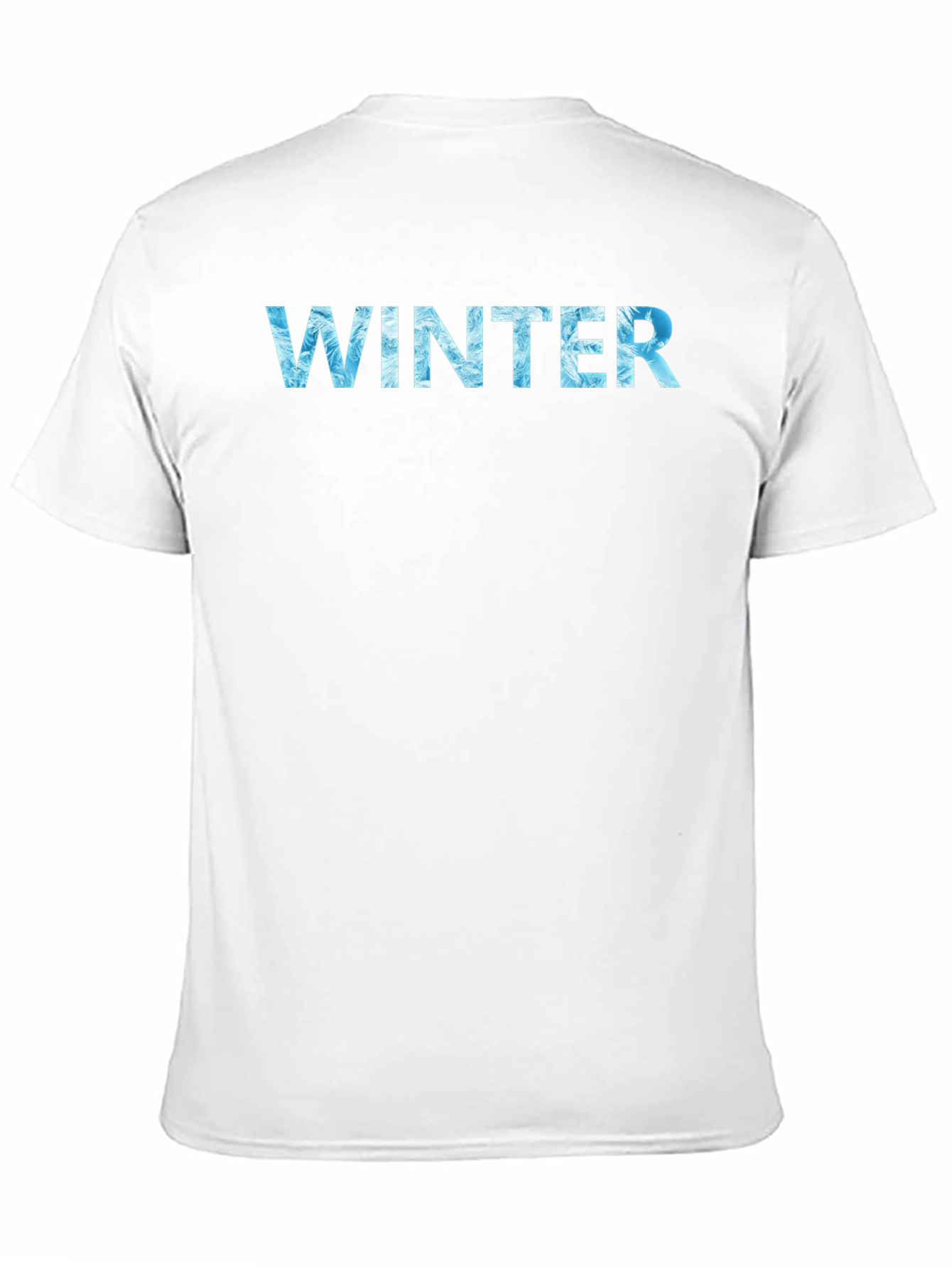 Winter Text Graphic Black T-Shirt
