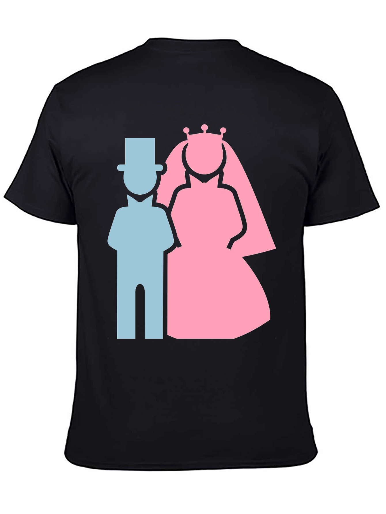 Bride and Groom Graphic T-Shirt - Wedding Couple Tee