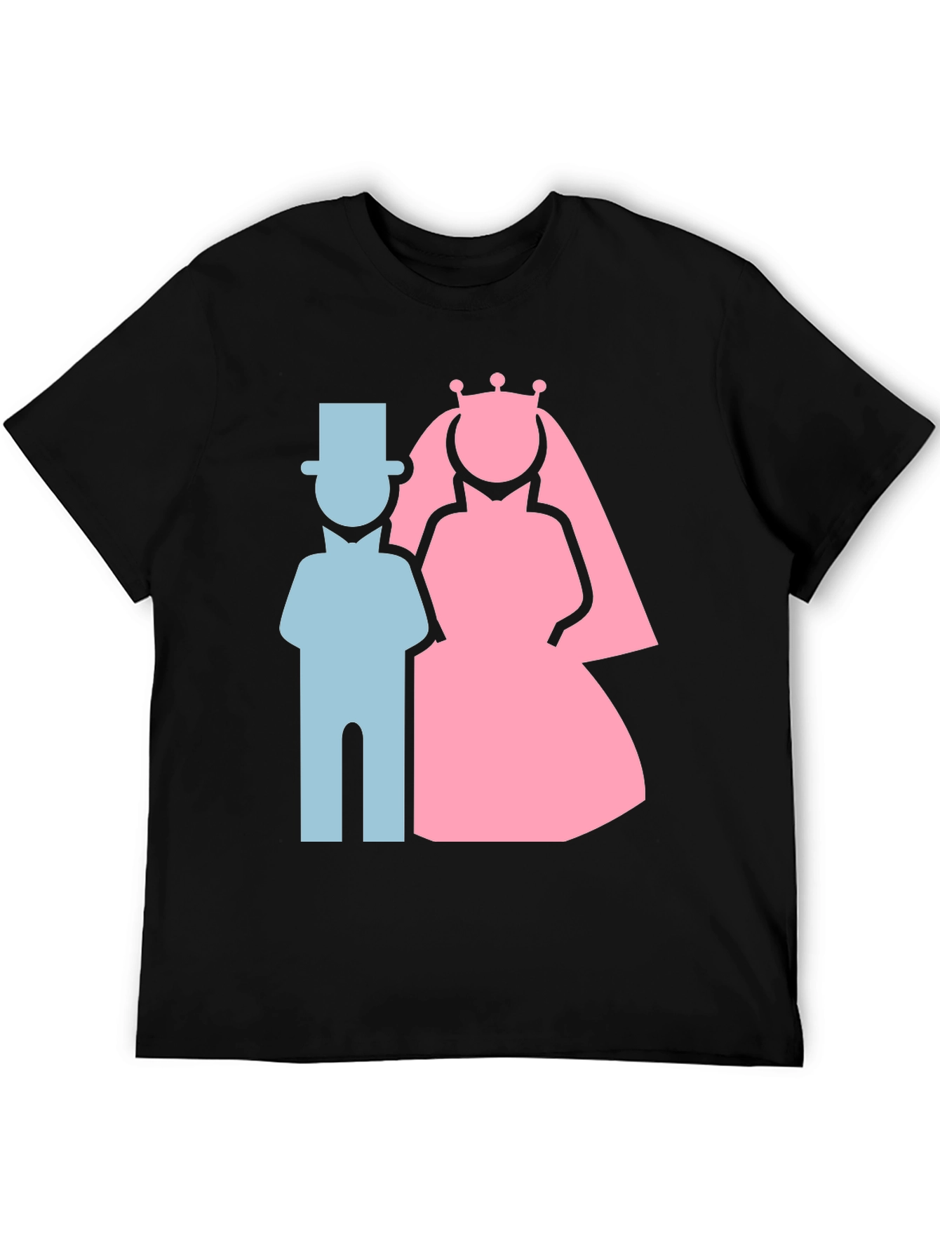 Bride and Groom Graphic T-Shirt - Wedding Couple Tee