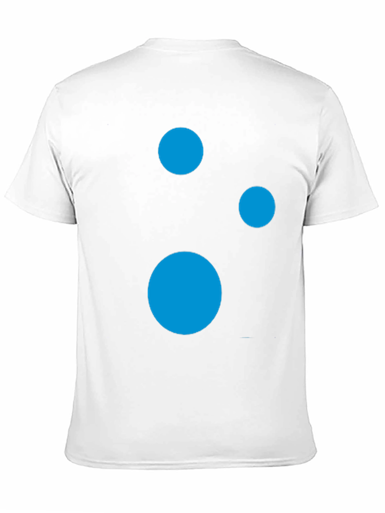 Modern Black T-Shirt with Abstract Blue Circle Design