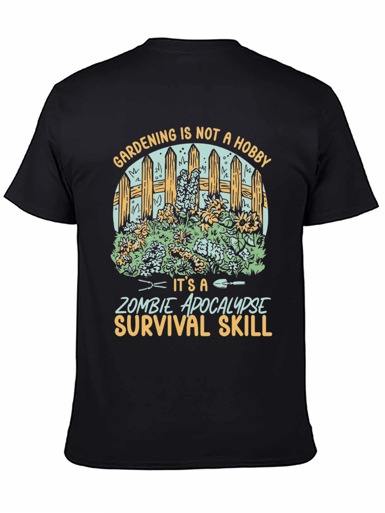Gardening Zombie Apocalypse Survival Skill T-Shirt