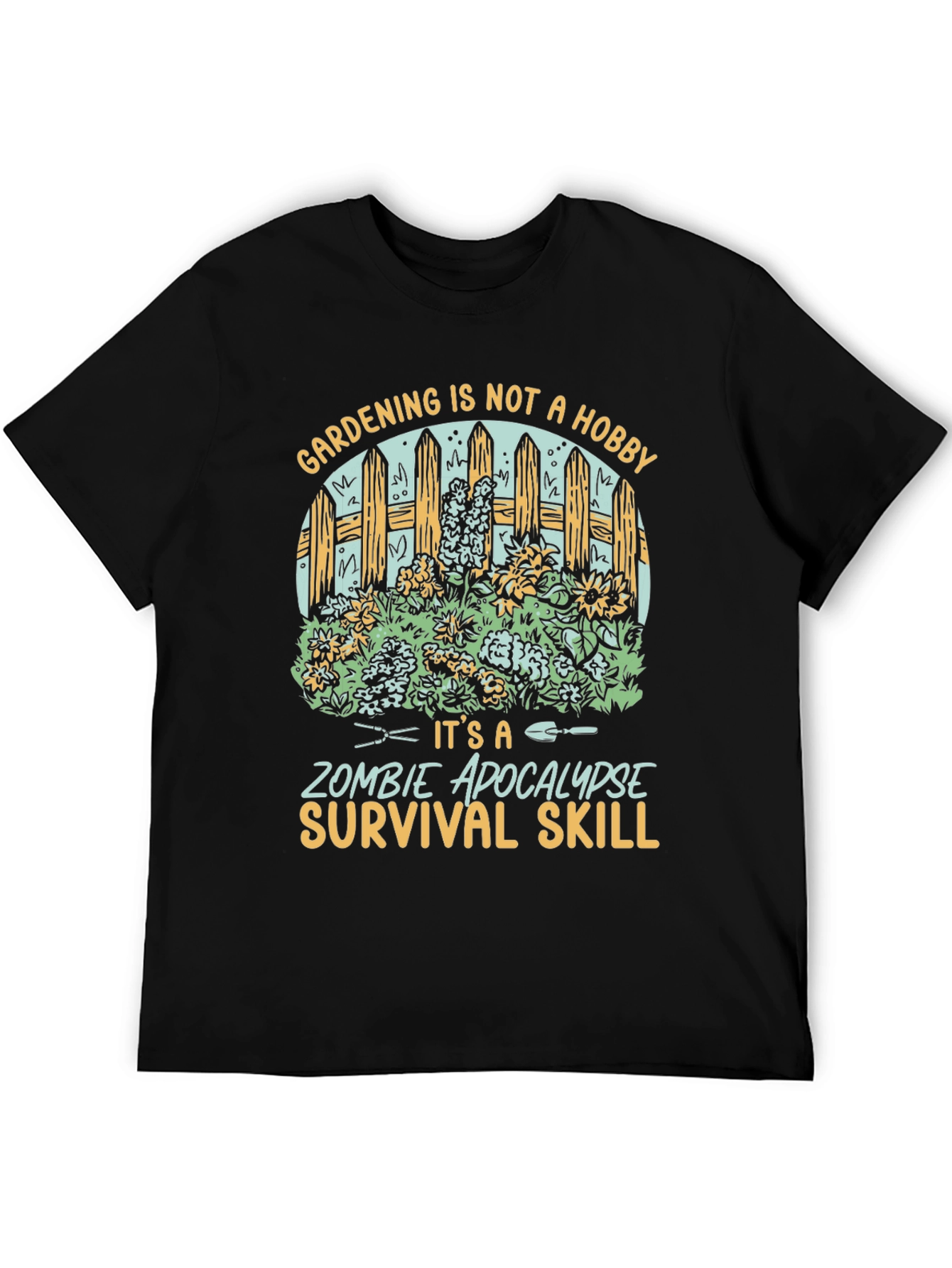 Gardening Zombie Apocalypse Survival Skill T-Shirt