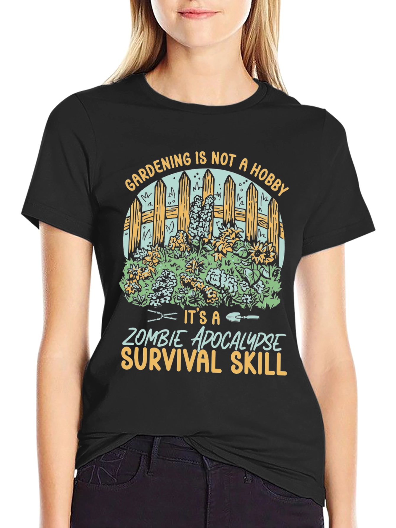 Gardening Zombie Apocalypse Survival Skill T-Shirt