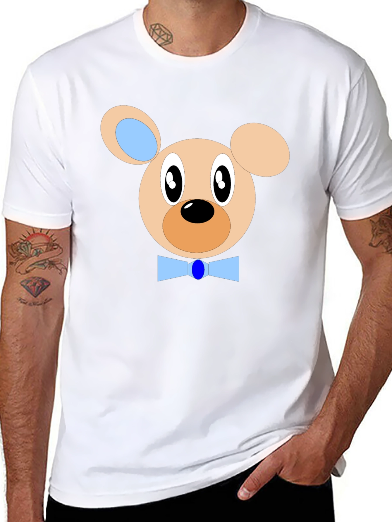 Cute Cartoon Bear T-Shirt - Fun & Casual