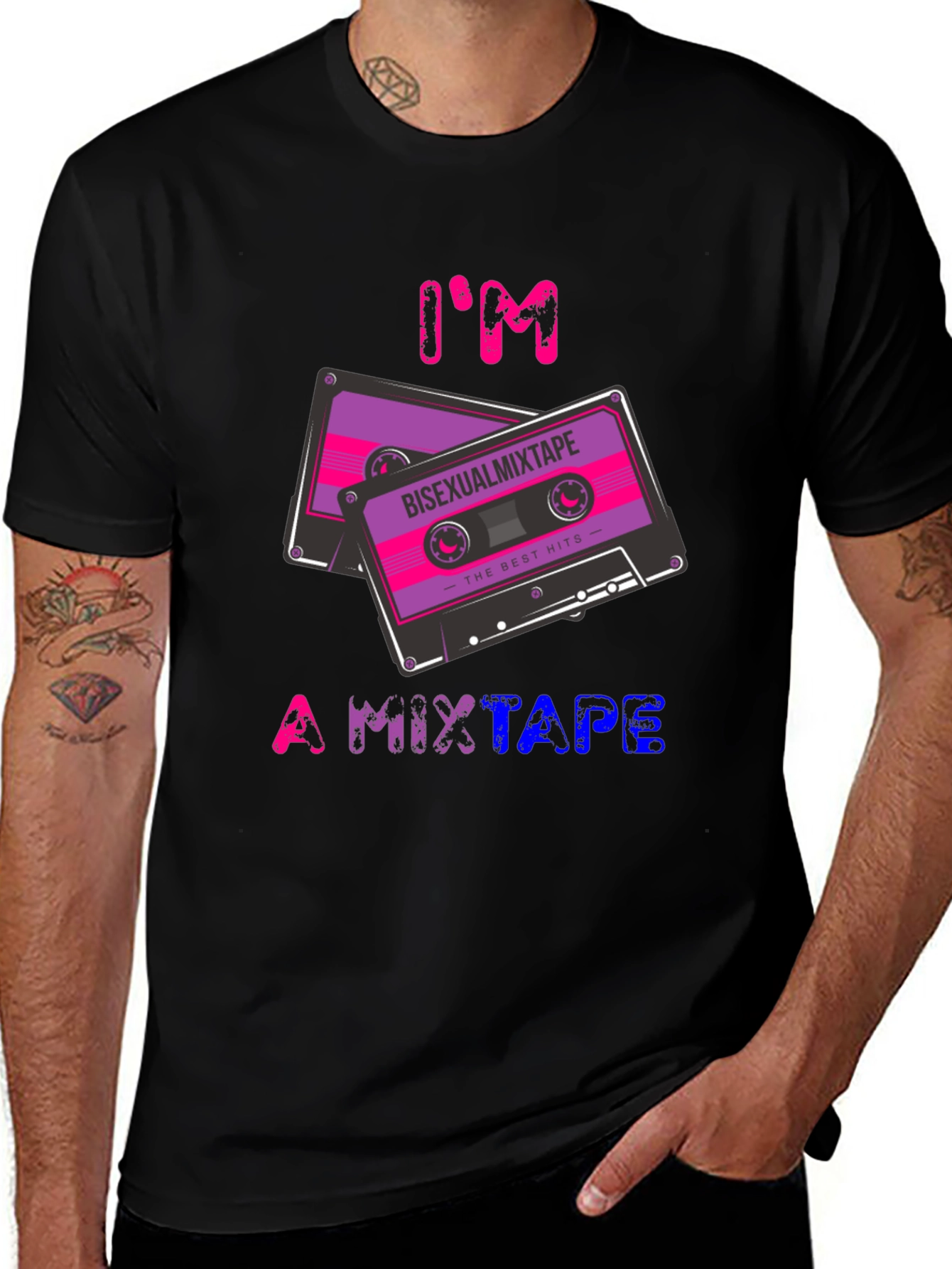 Bisexual Mixtape T-Shirt - LGBTQ Pride