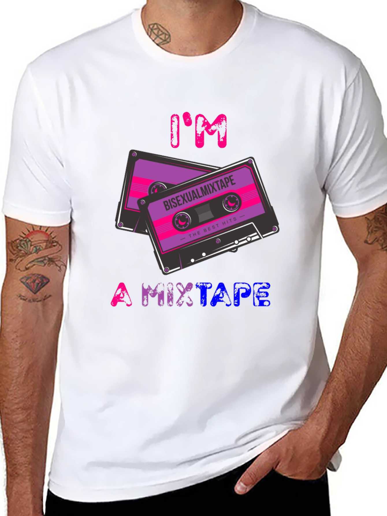 Bisexual Mixtape T-Shirt - LGBTQ Pride