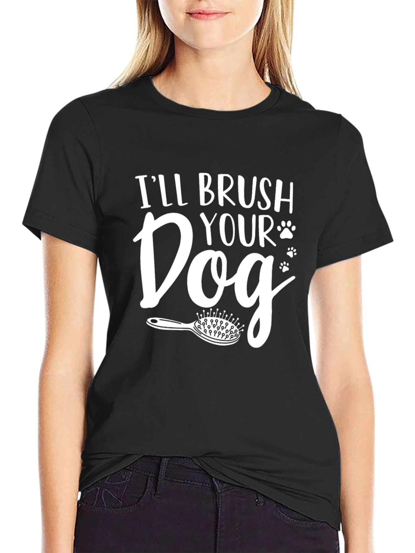 Ill Brush Your Dog T-Shirt Pet Groomer Tee