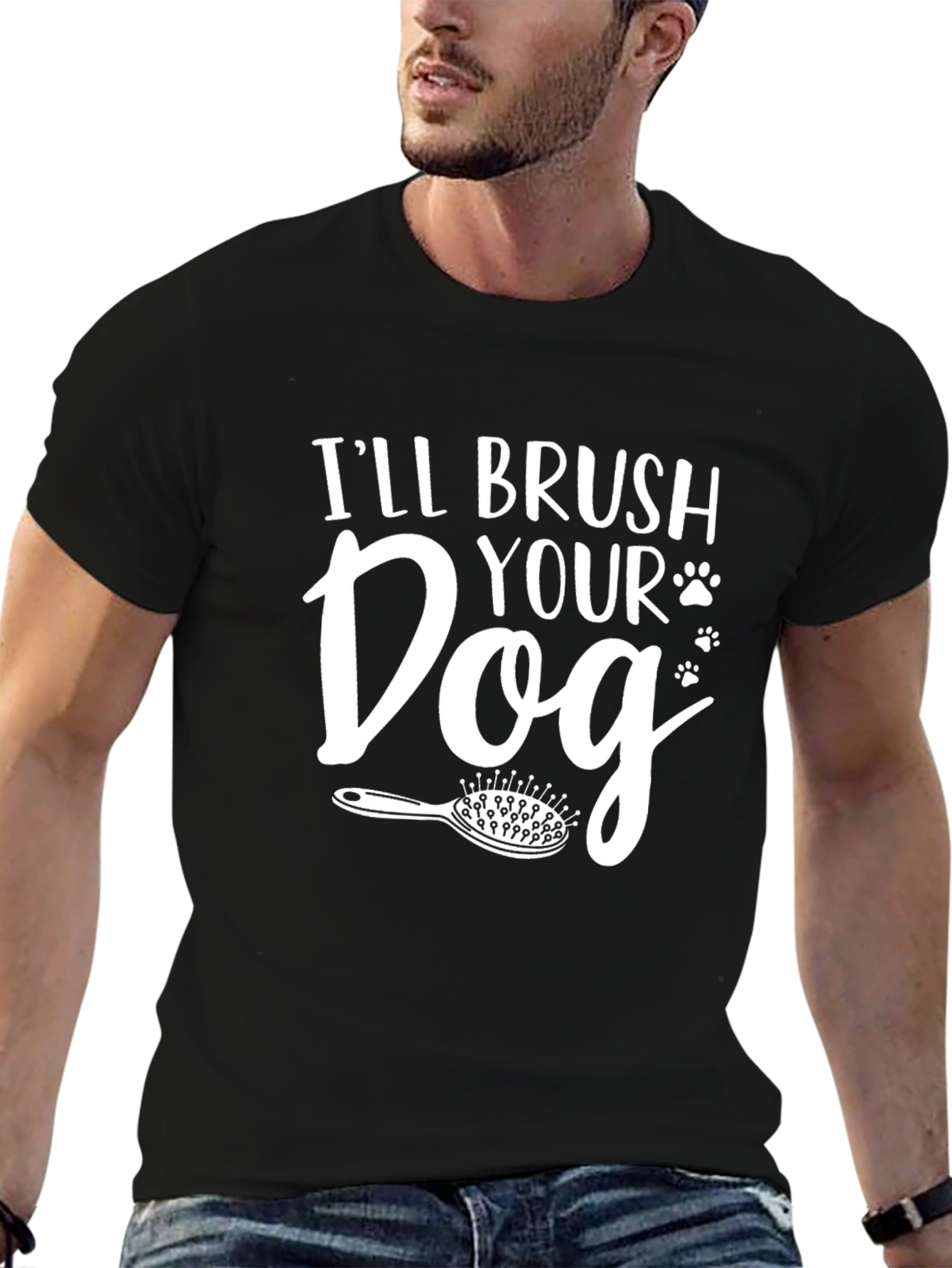 Ill Brush Your Dog T-Shirt Pet Groomer Tee