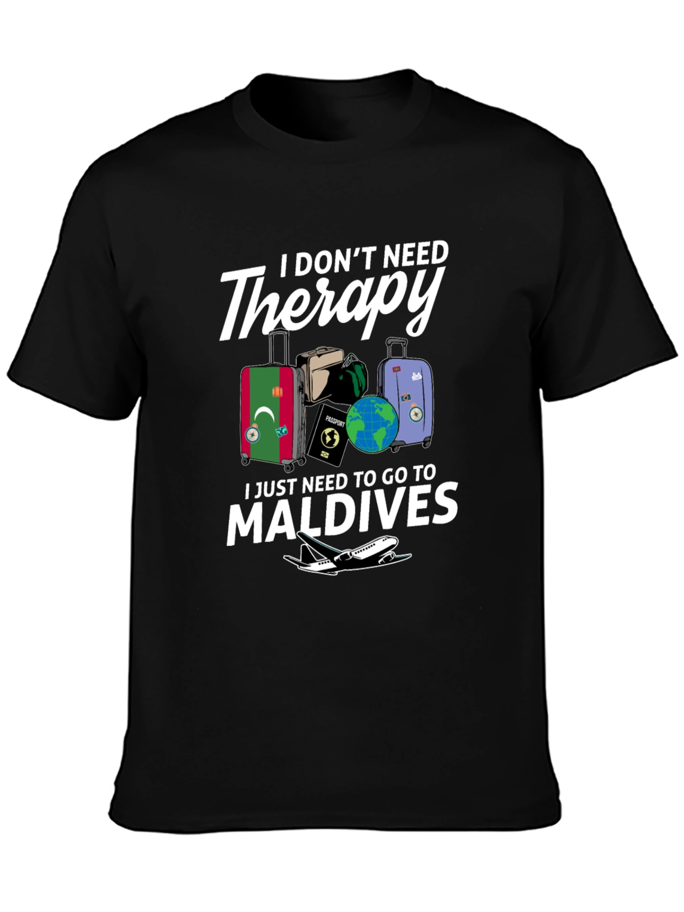Maldives Therapy Graphic T-Shirt: Vacation Ready Tee
