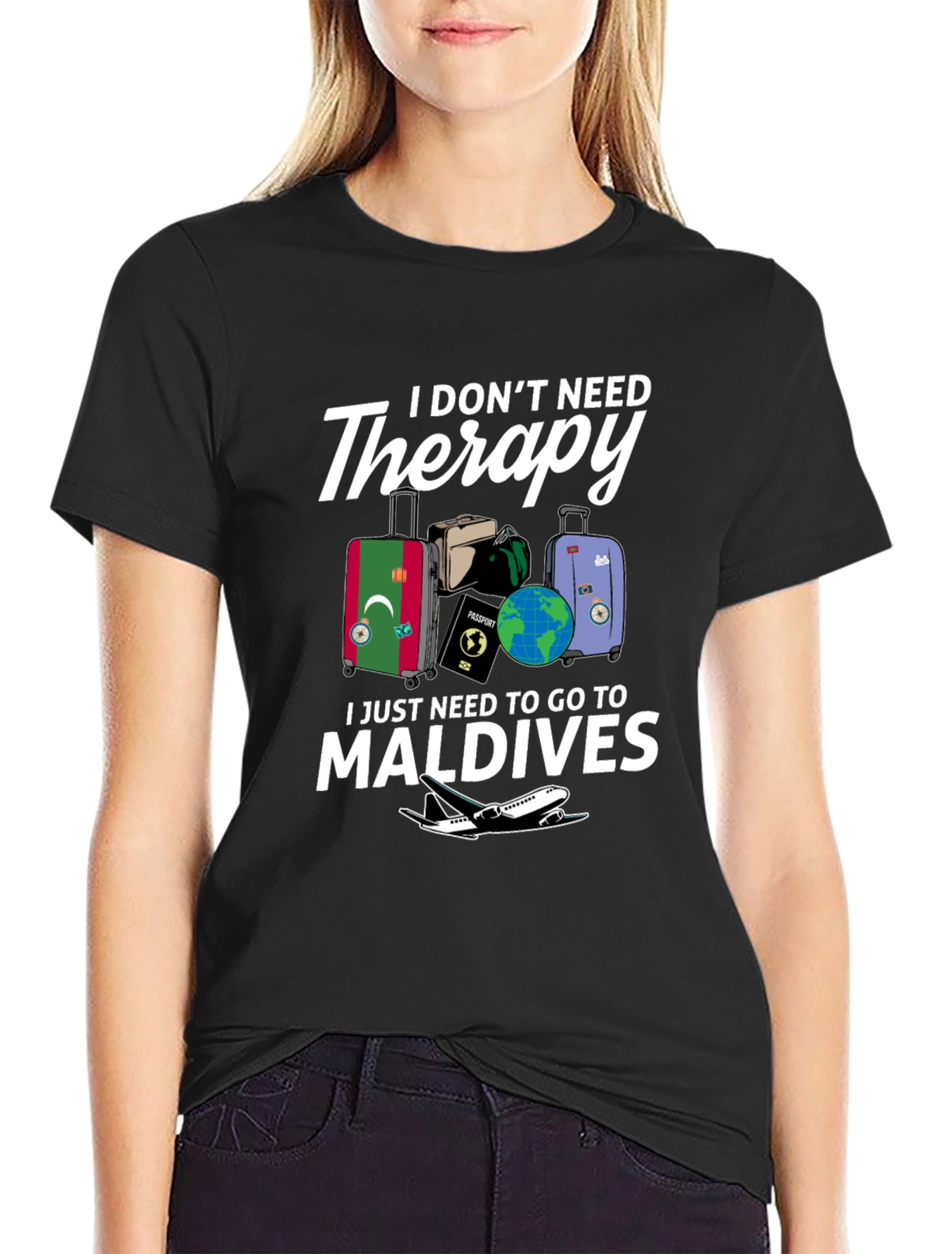 Maldives Therapy Graphic T-Shirt: Vacation Ready Tee