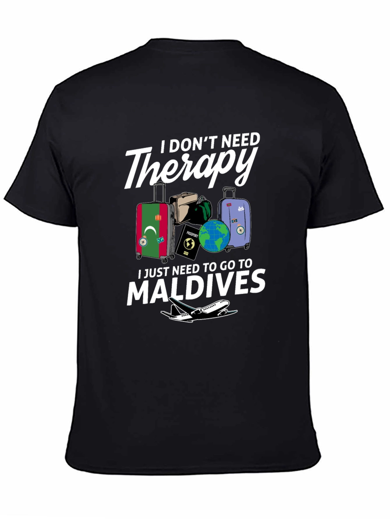 Maldives Therapy Graphic T-Shirt: Vacation Ready Tee