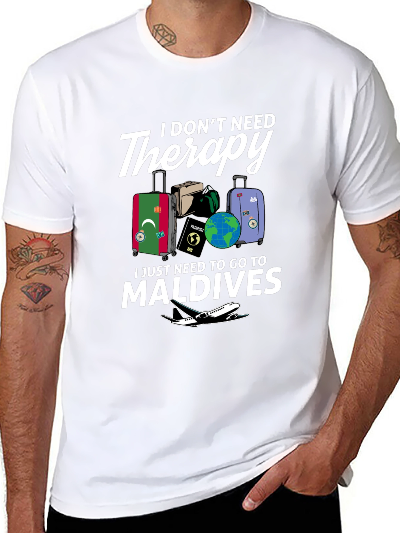 Maldives Therapy Graphic T-Shirt: Vacation Ready Tee