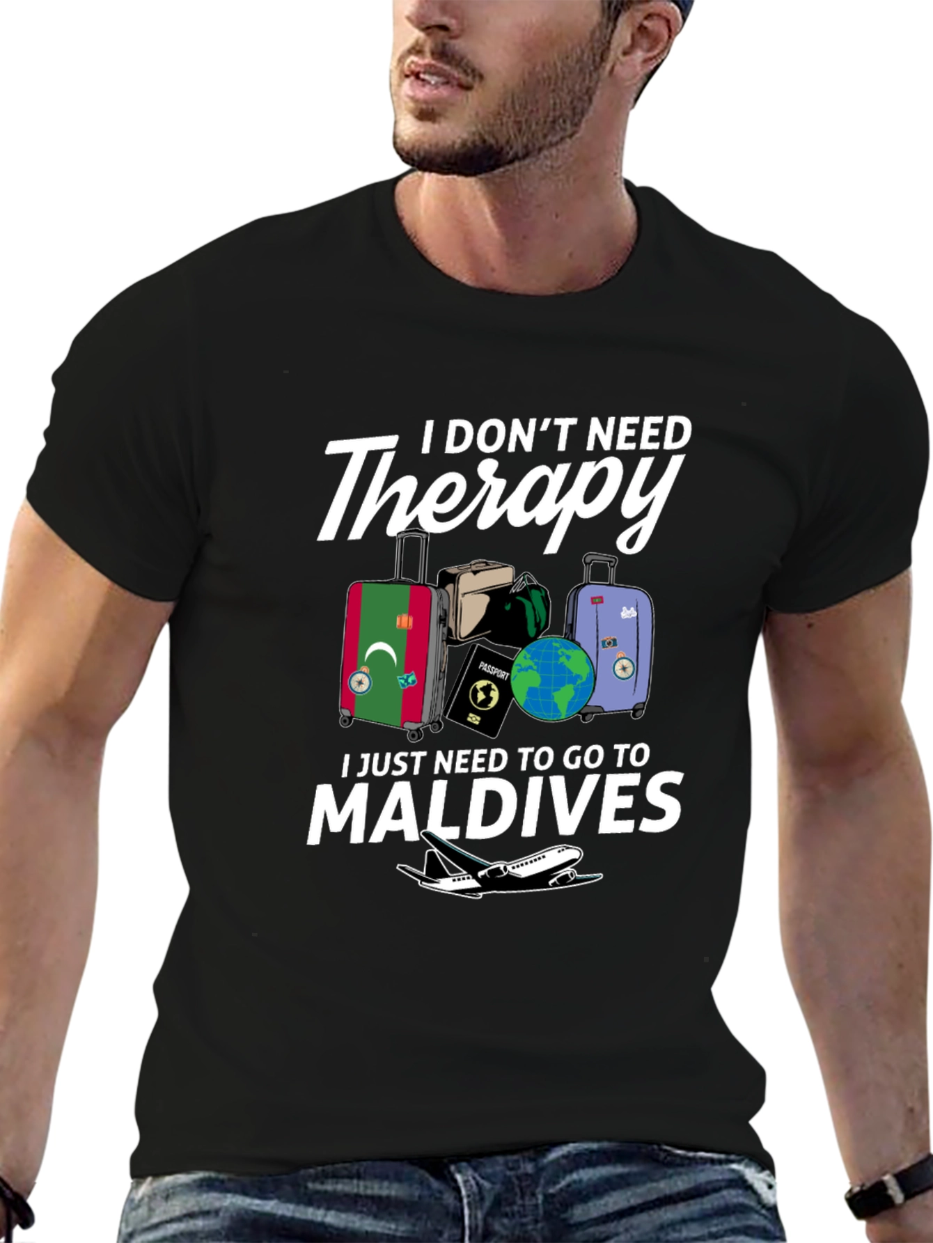 Maldives Therapy Graphic T-Shirt: Vacation Ready Tee