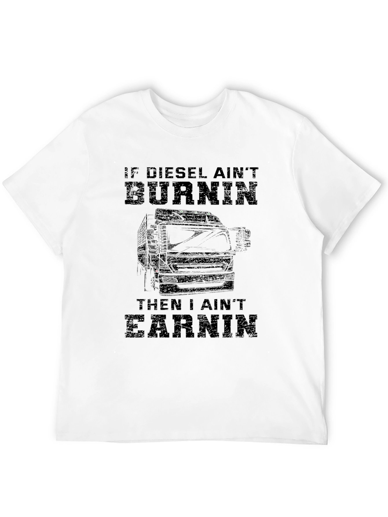 Diesel Burnin T-Shirt - Trucker Style Tee