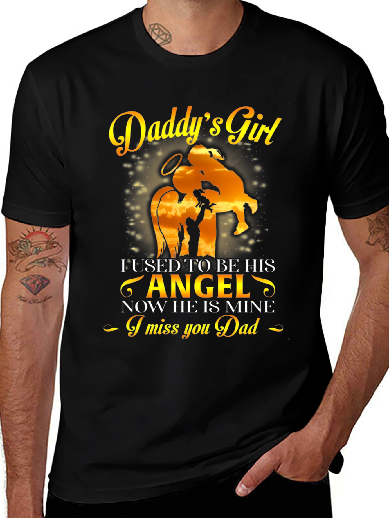 Daddys Girl Memorial T-Shirt - Remembrance Gift