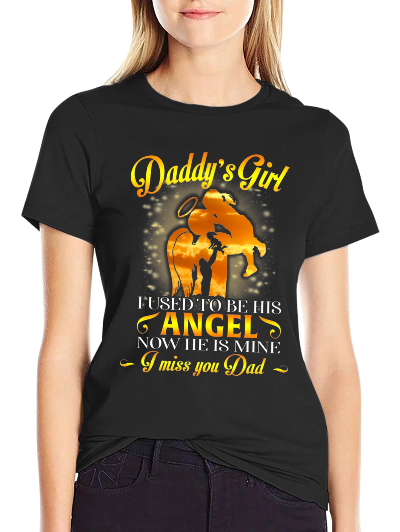 Daddys Girl Memorial T-Shirt - Remembrance Gift
