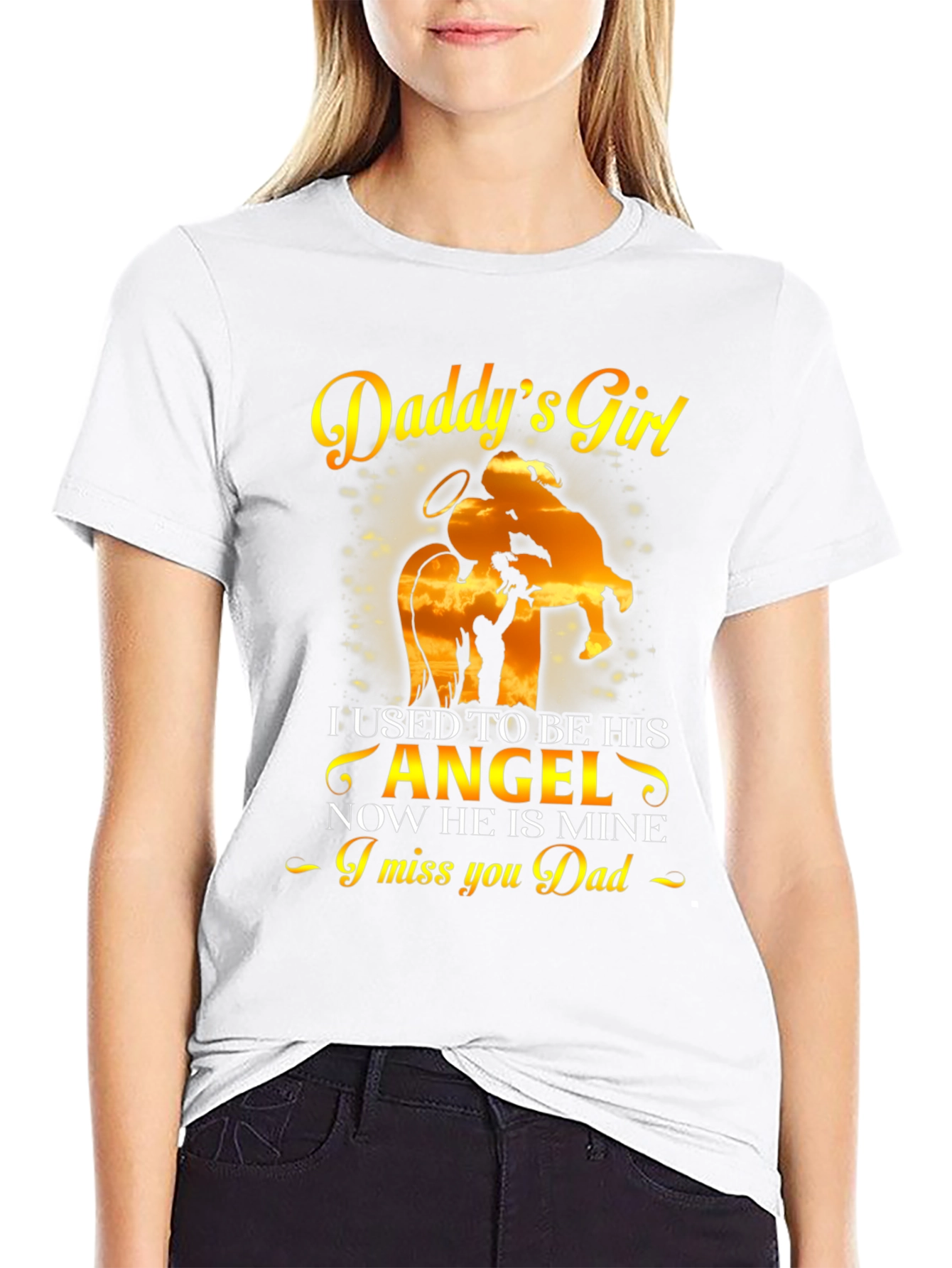 Daddys Girl Memorial T-Shirt - Remembrance Gift