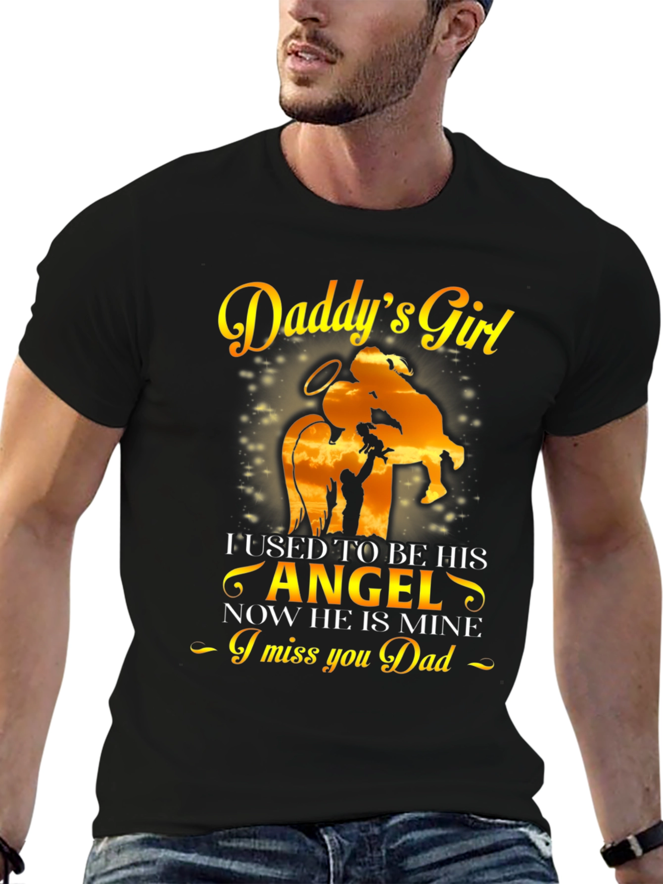 Daddys Girl Memorial T-Shirt - Remembrance Gift