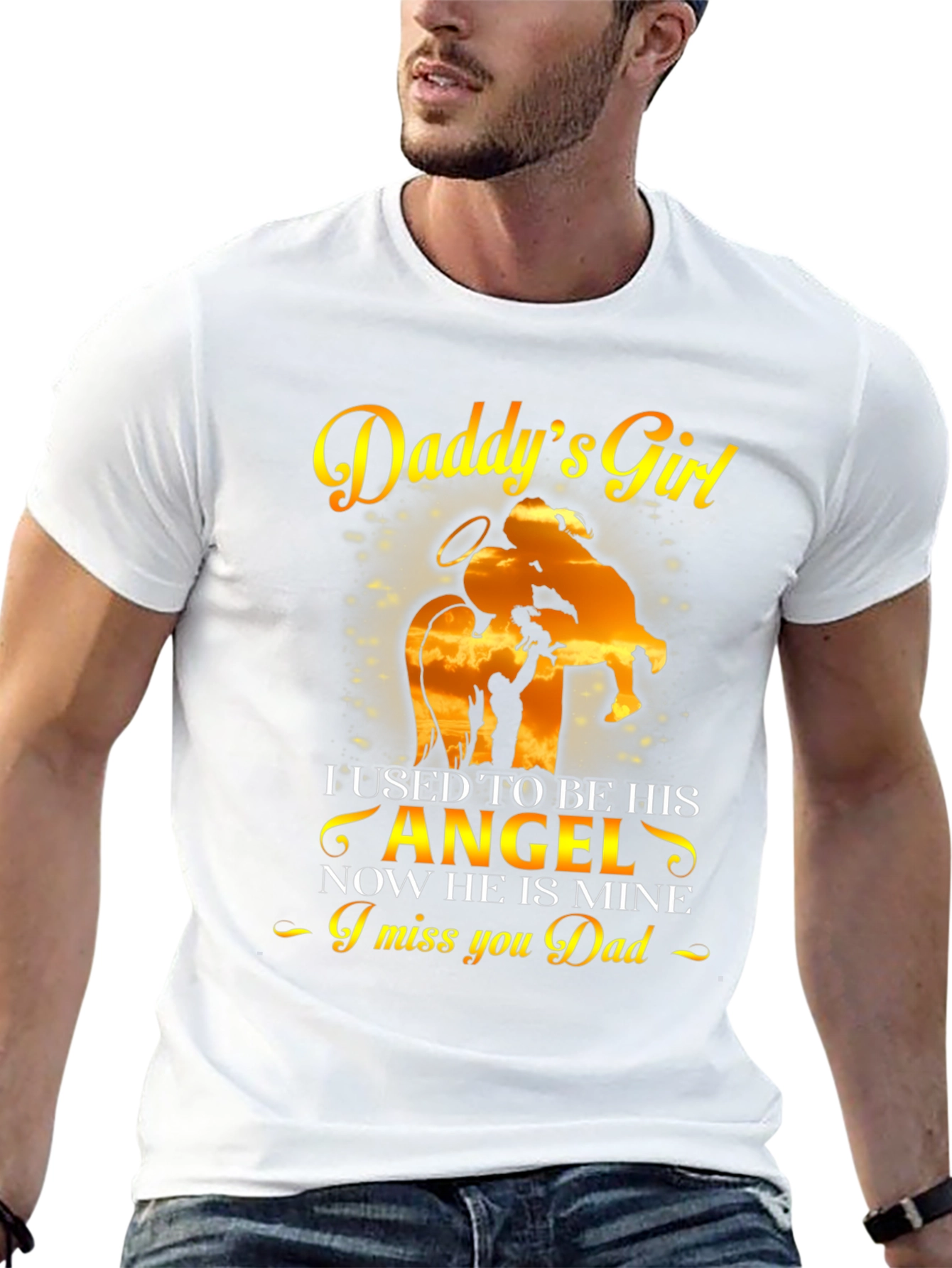 Daddys Girl Memorial T-Shirt - Remembrance Gift